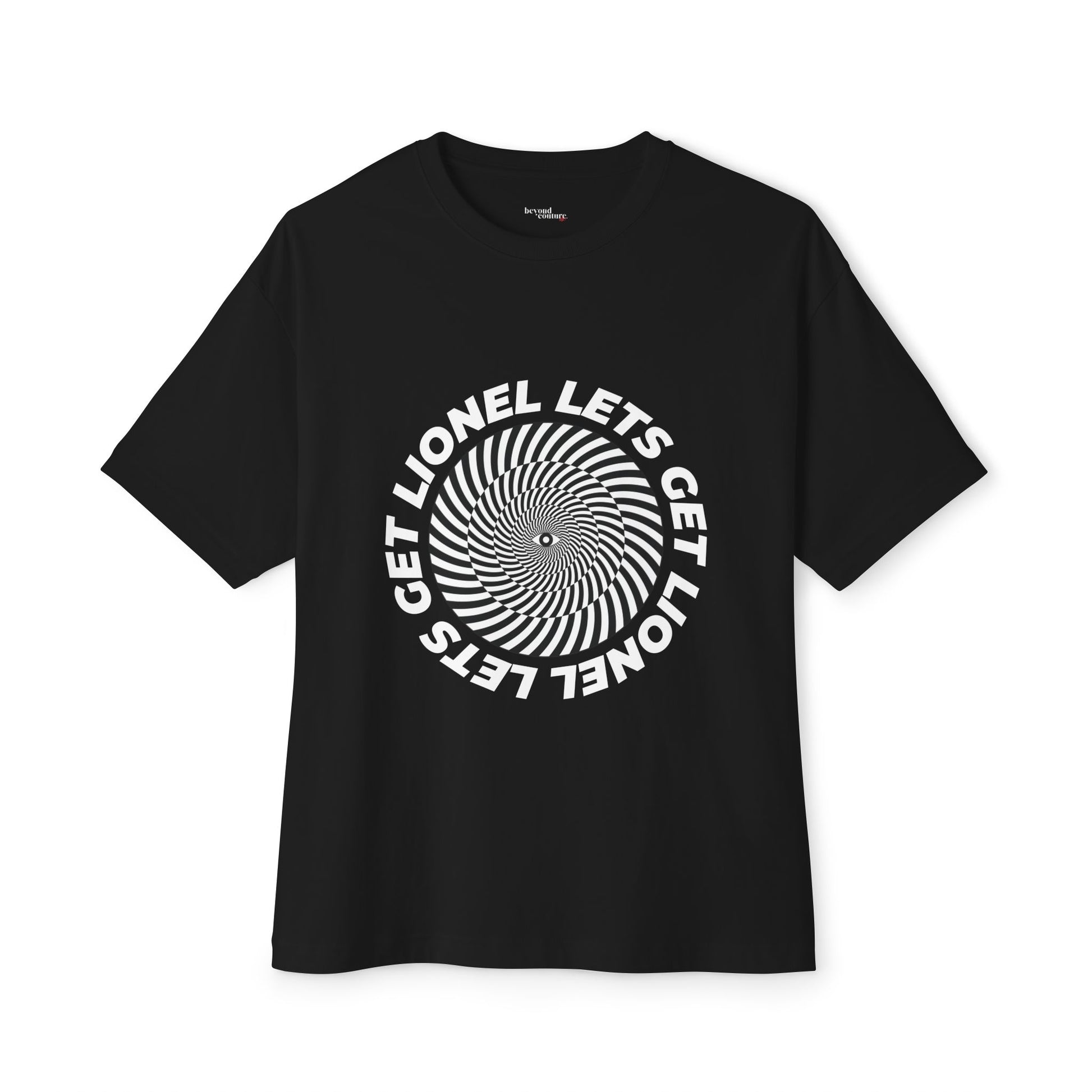 Let's Get Lionel Optical Illusion Statement Graphic Tee with Magic Eye