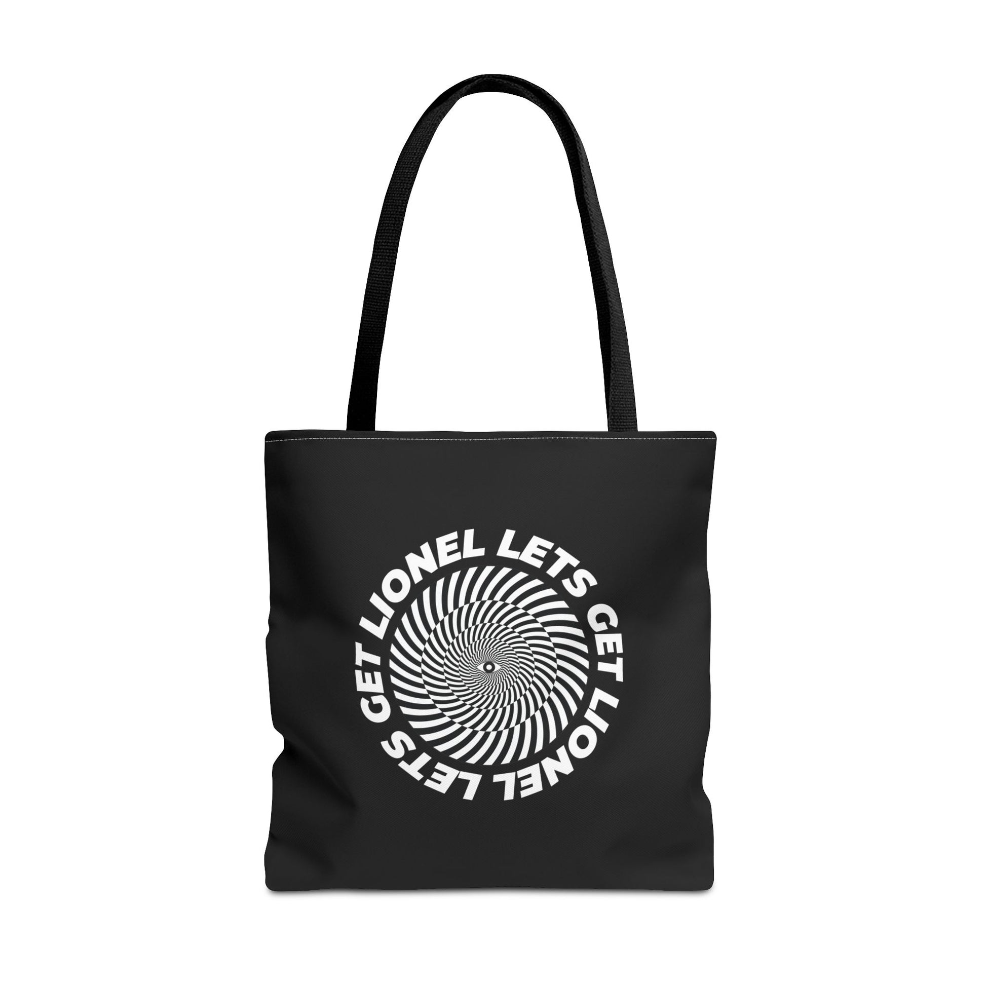Let's Get Lionel Optical Illusion Statement Reusable Eco-Friendly Tote Bag