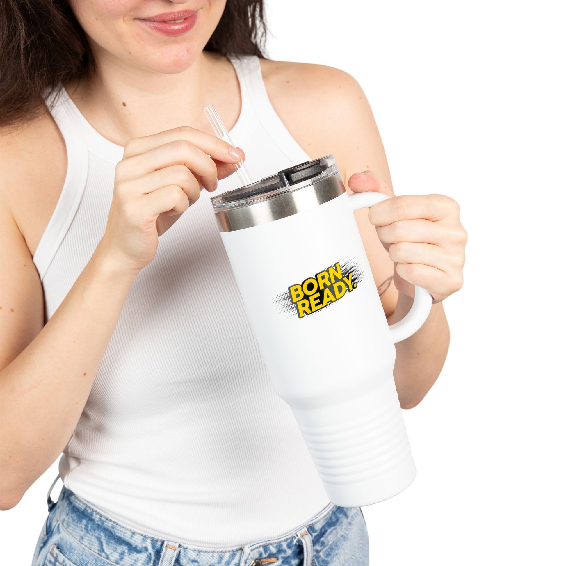 Born Ready Statement 40oz Insulated Travel Mug