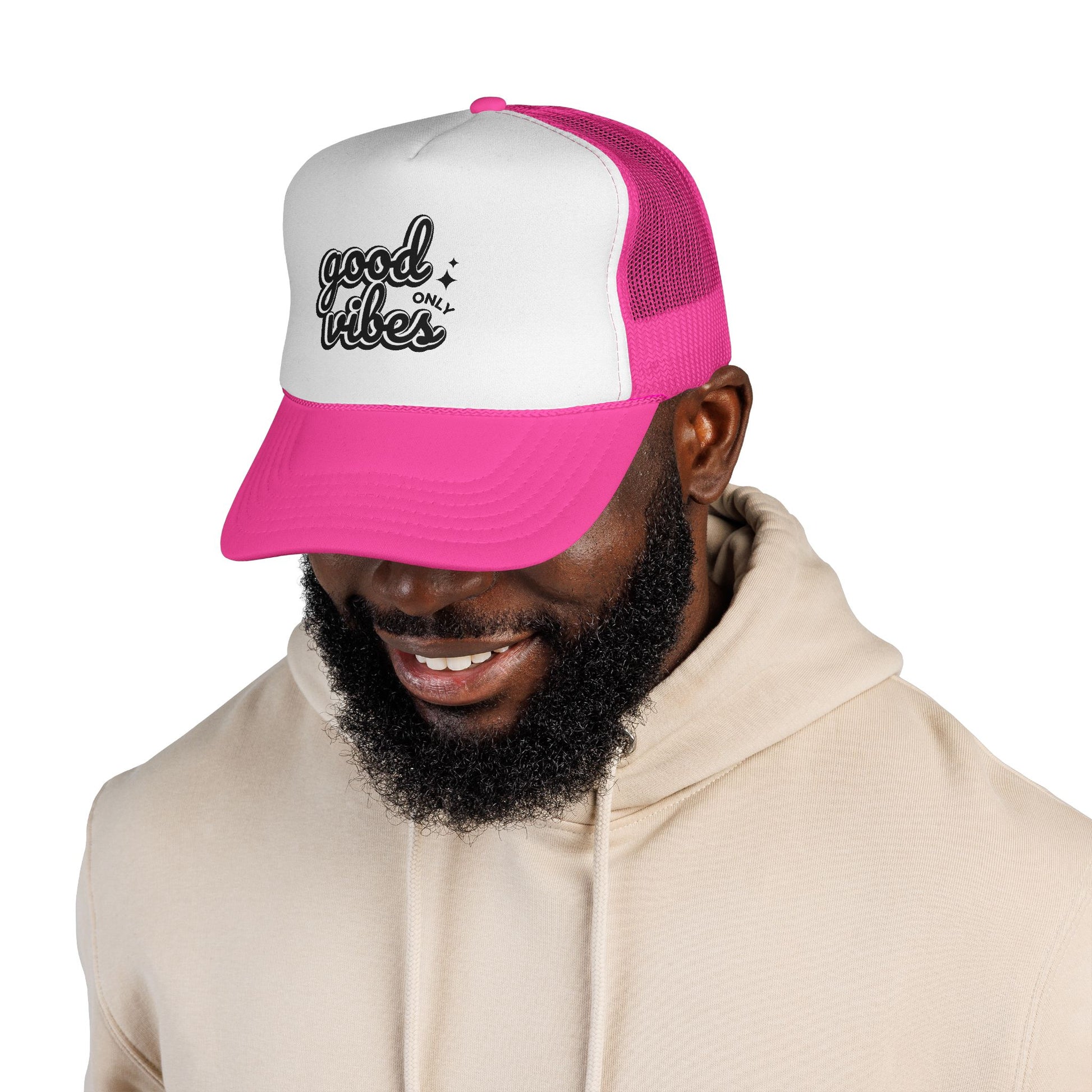 Good Vibes Only Unisex Adjustable Trucker Cap