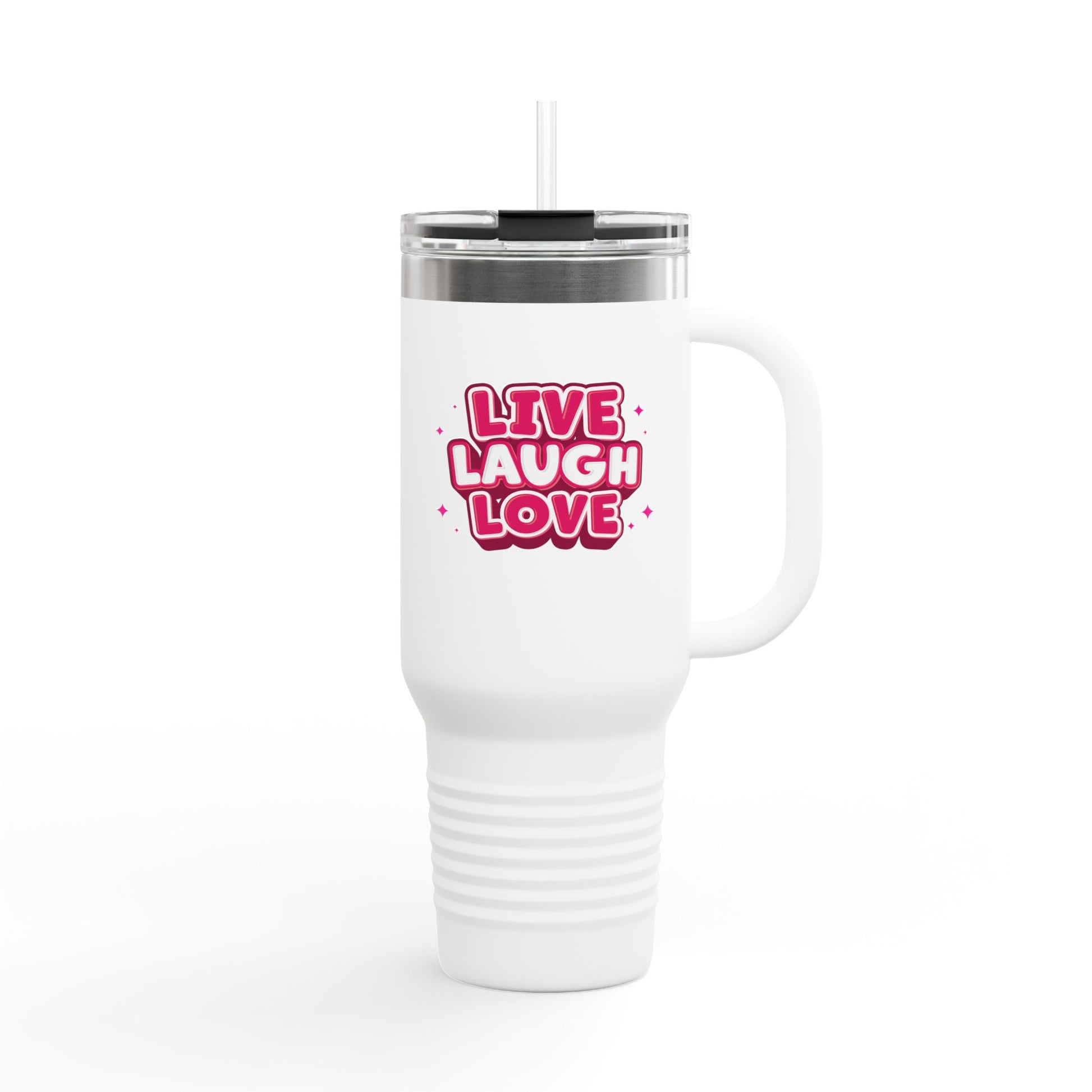 Live Laugh Love Statement 40oz Insulated Travel Mug