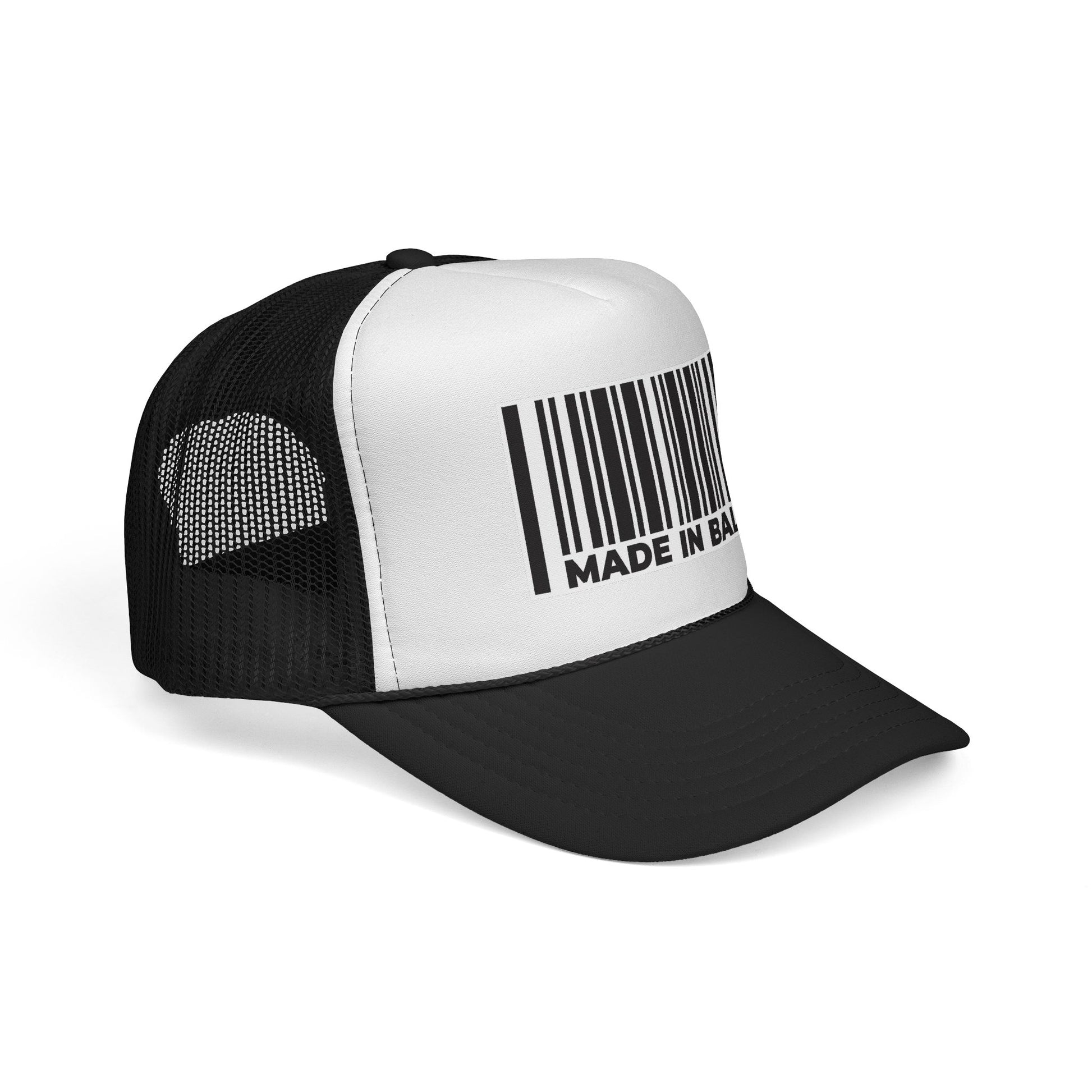 Made in Bali Barcode Statement Unisex Trucker Cap