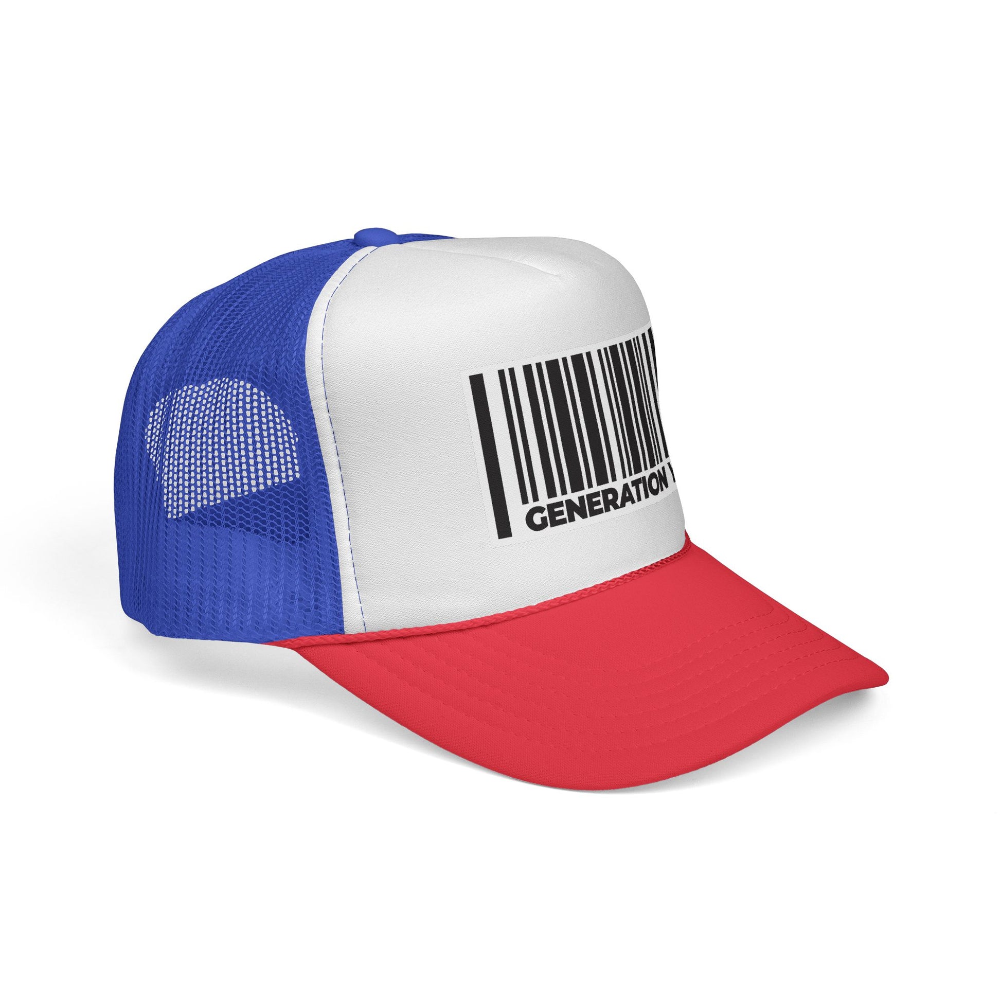 Generation Y Barcode Statement Unisex Adjustable Trucker Cap