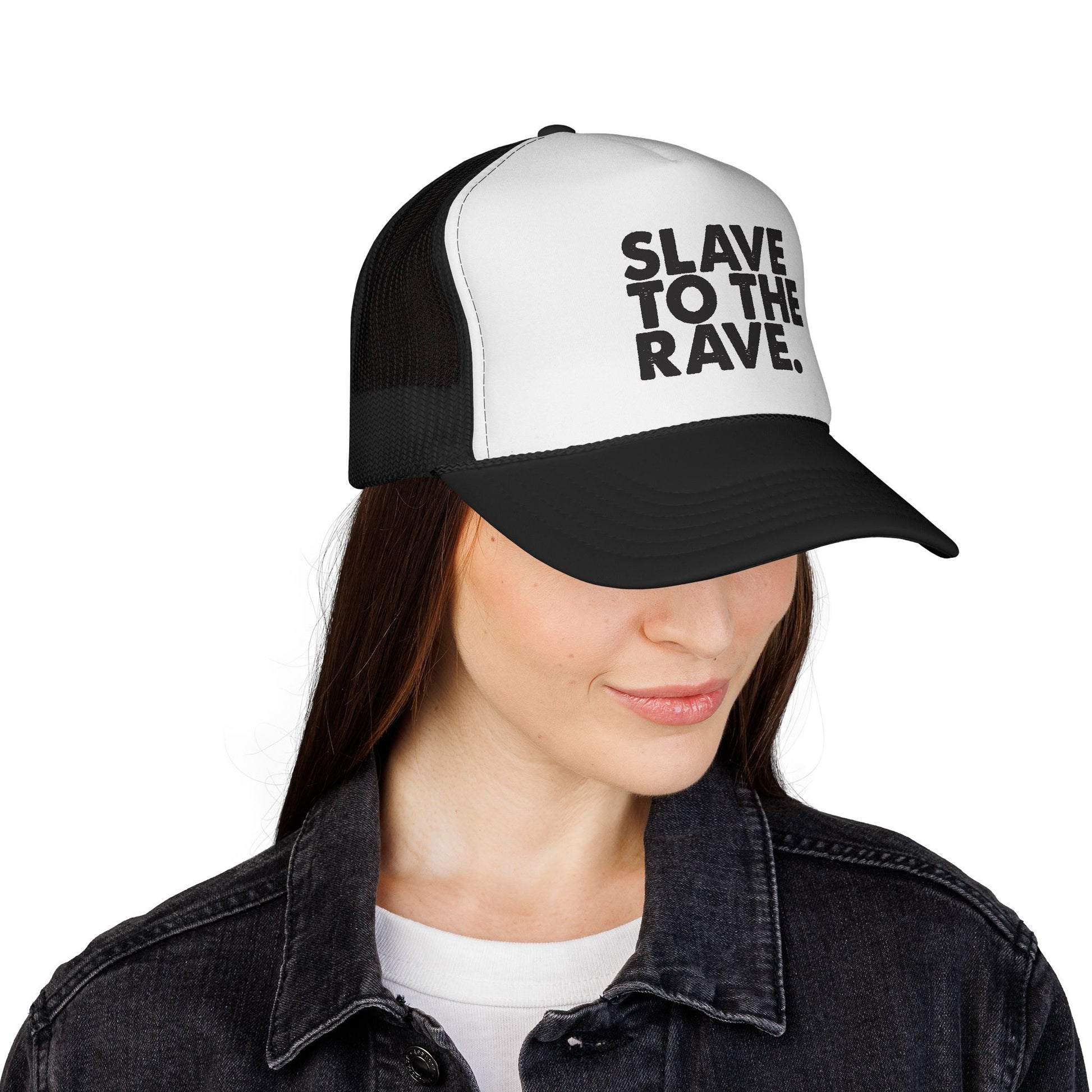 SLAVE TO THE RAVE Trucker Cap
