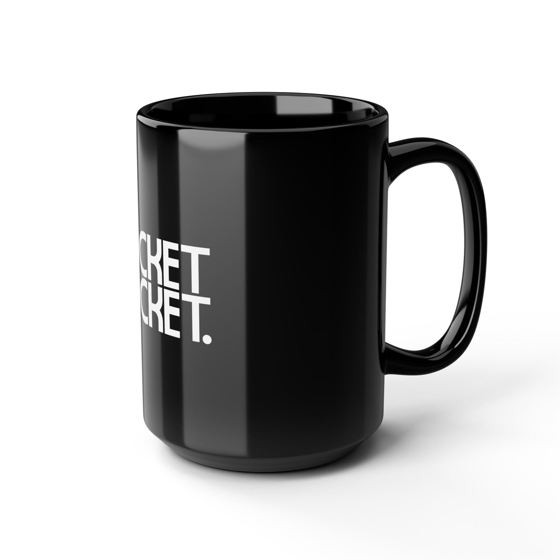 Pocket Rocket Statement Black Mug