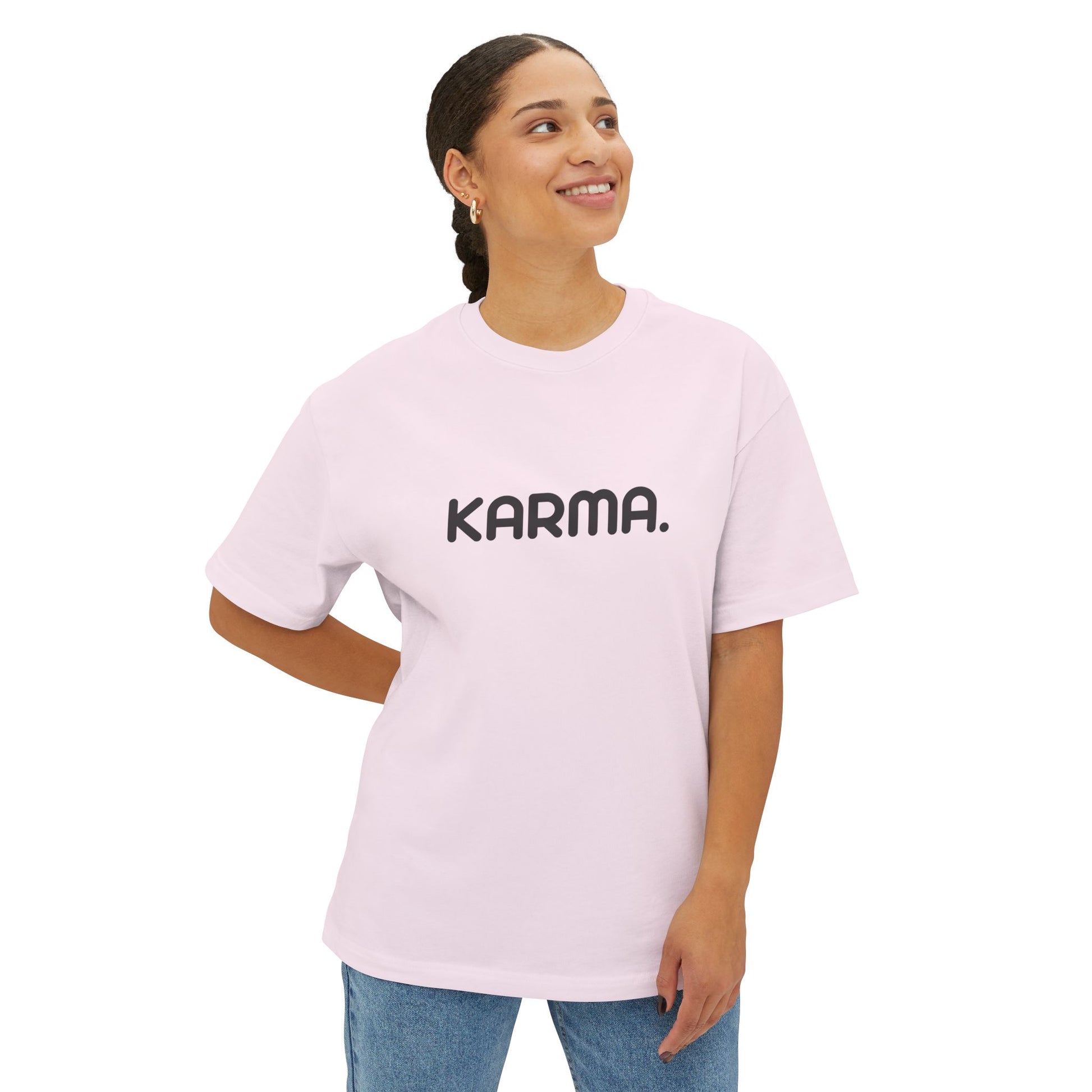 Karma. Statement Unisex Oversized Boxy Tee