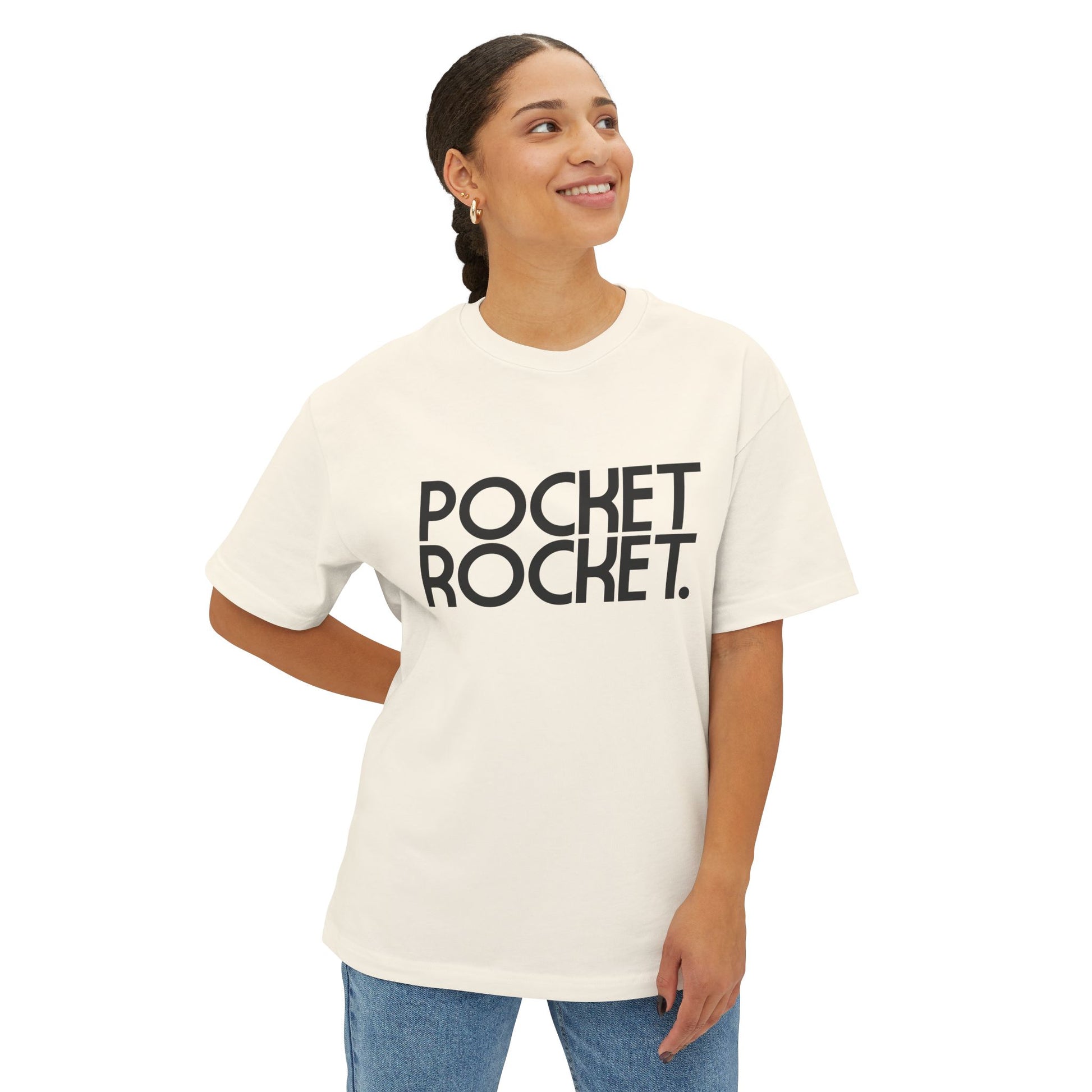 Pocket Rocket - Statement Unisex Oversized Boxy Tee