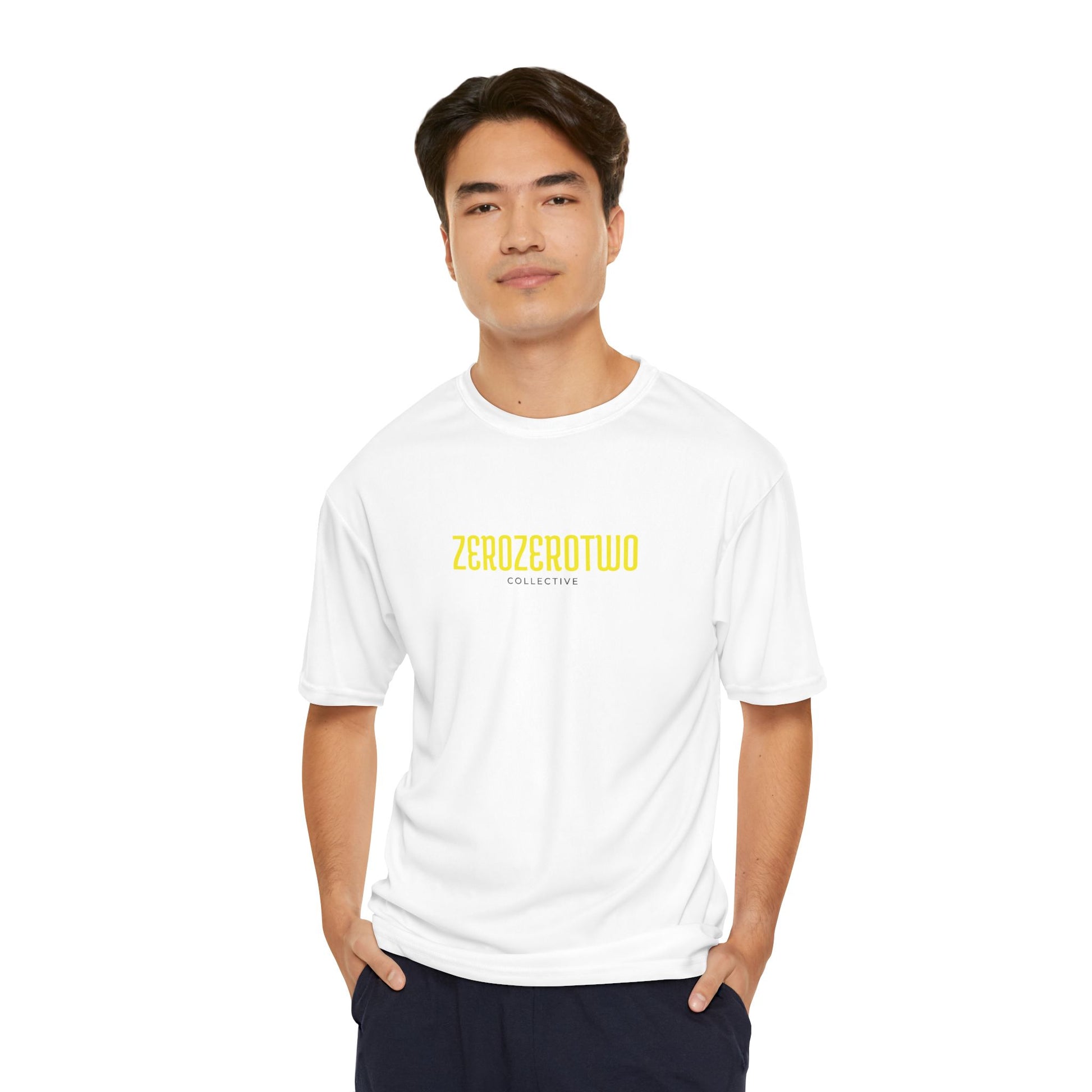 Pickleball ZeroZeroTwo Yellow Branded Men's Performance Sports T-Shirt