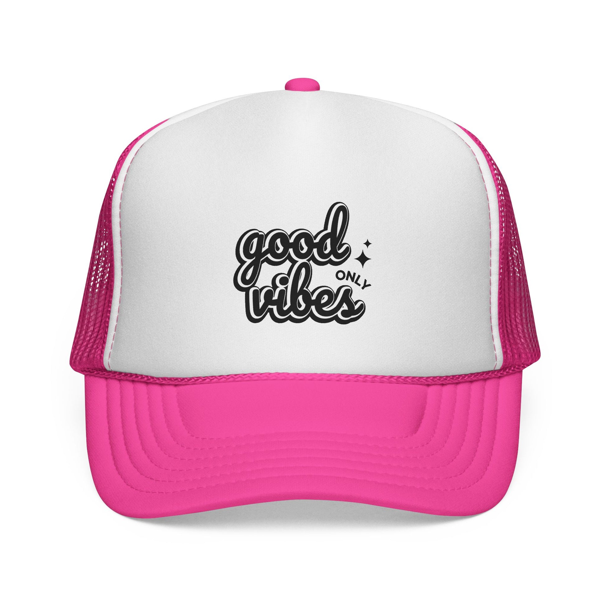 Good Vibes Only Unisex Adjustable Trucker Cap