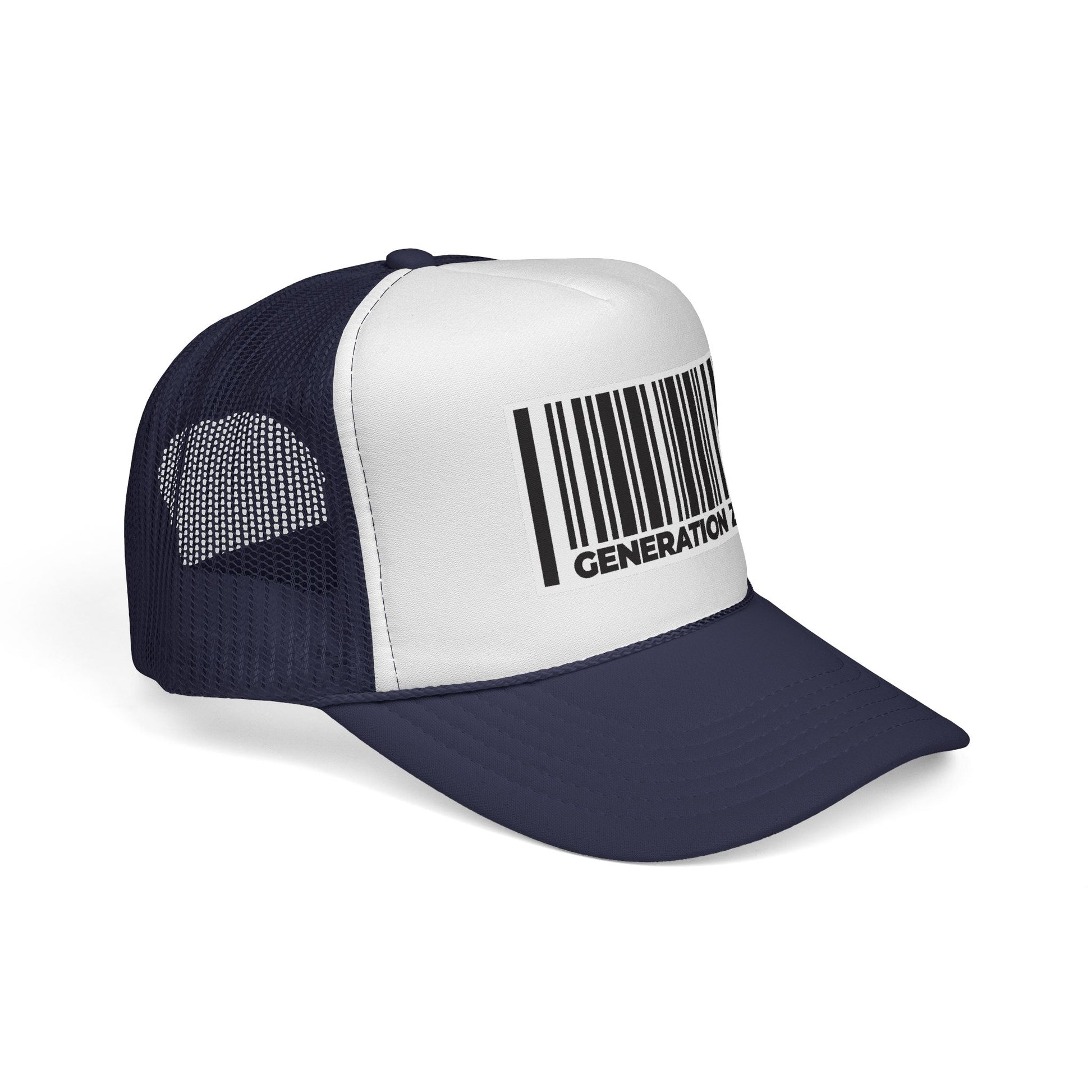 Generation Z Barcode Design Unisex Adjustable Trucker Cap