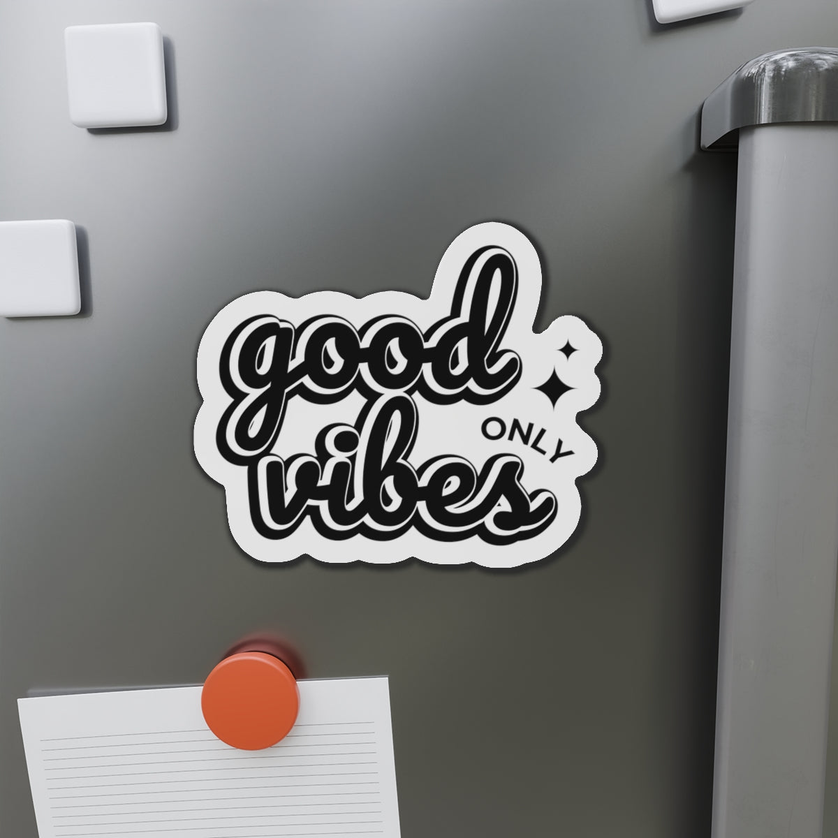 Good Vibes Only Statement Die-Cut Refrigerator Magnets