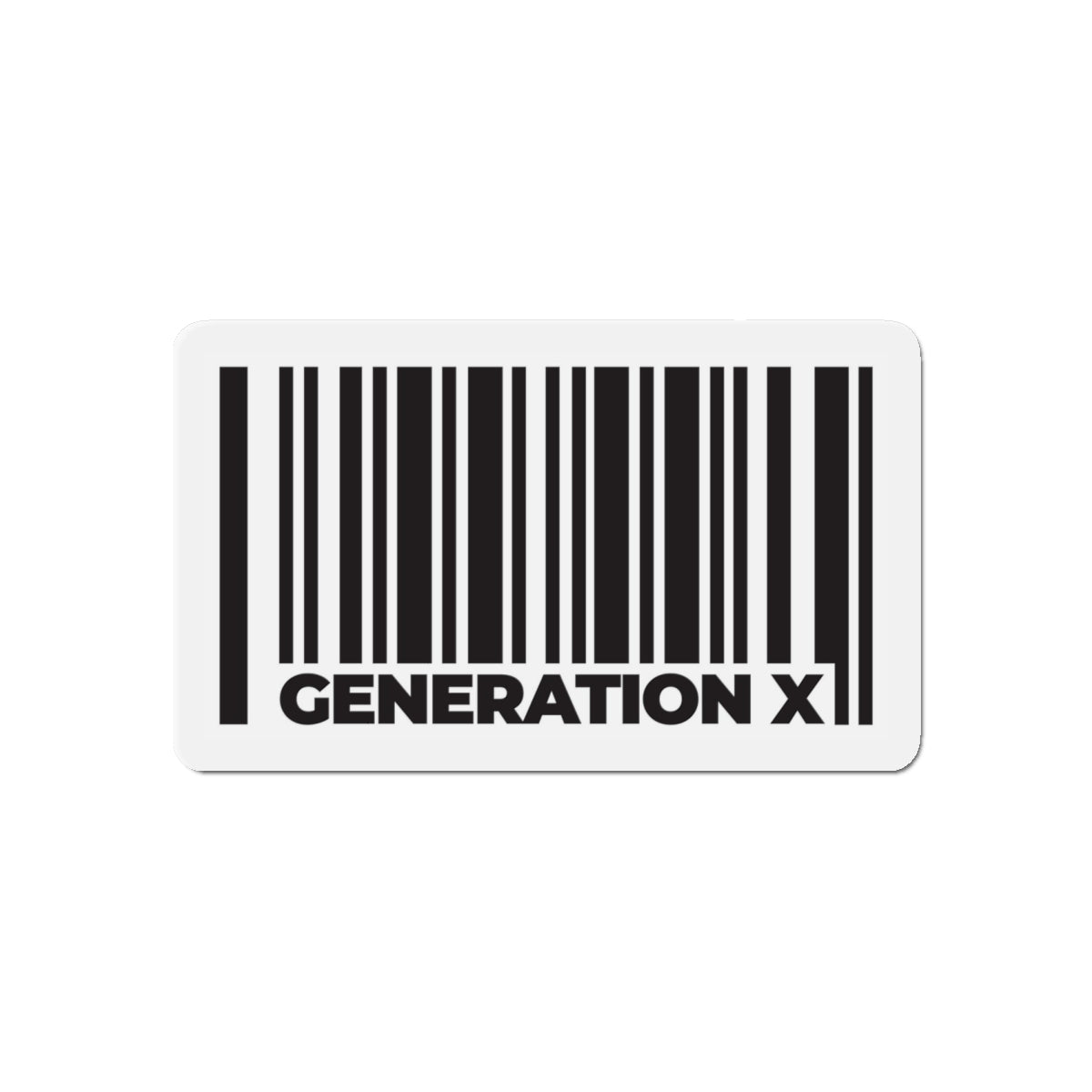Generation X Barcode Die-Cut Refrigerator Magnets