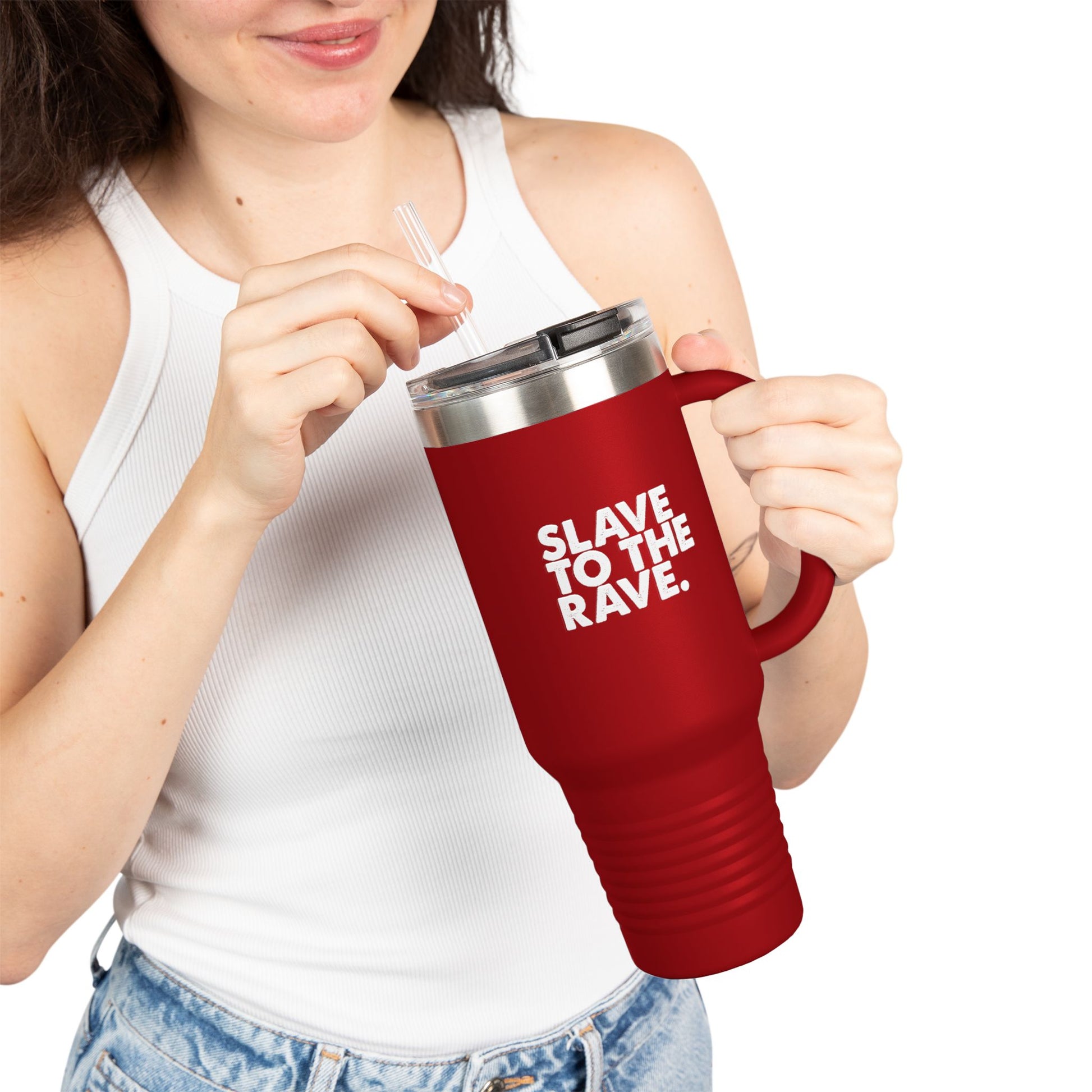 Slave To The Rave Statement 40oz Insulated Travel Mug