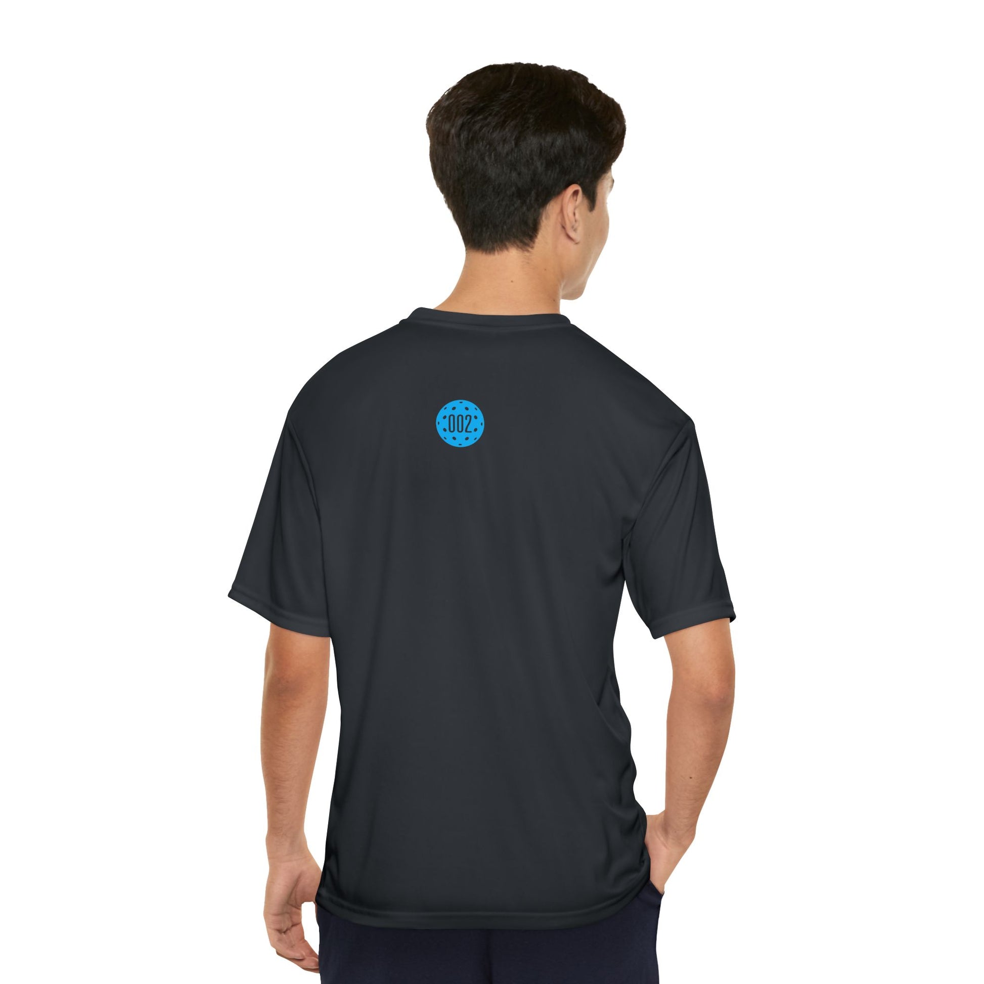 Pickleball ZeroZeroTwo Blue Branded Men's Performance Sports T-Shirt