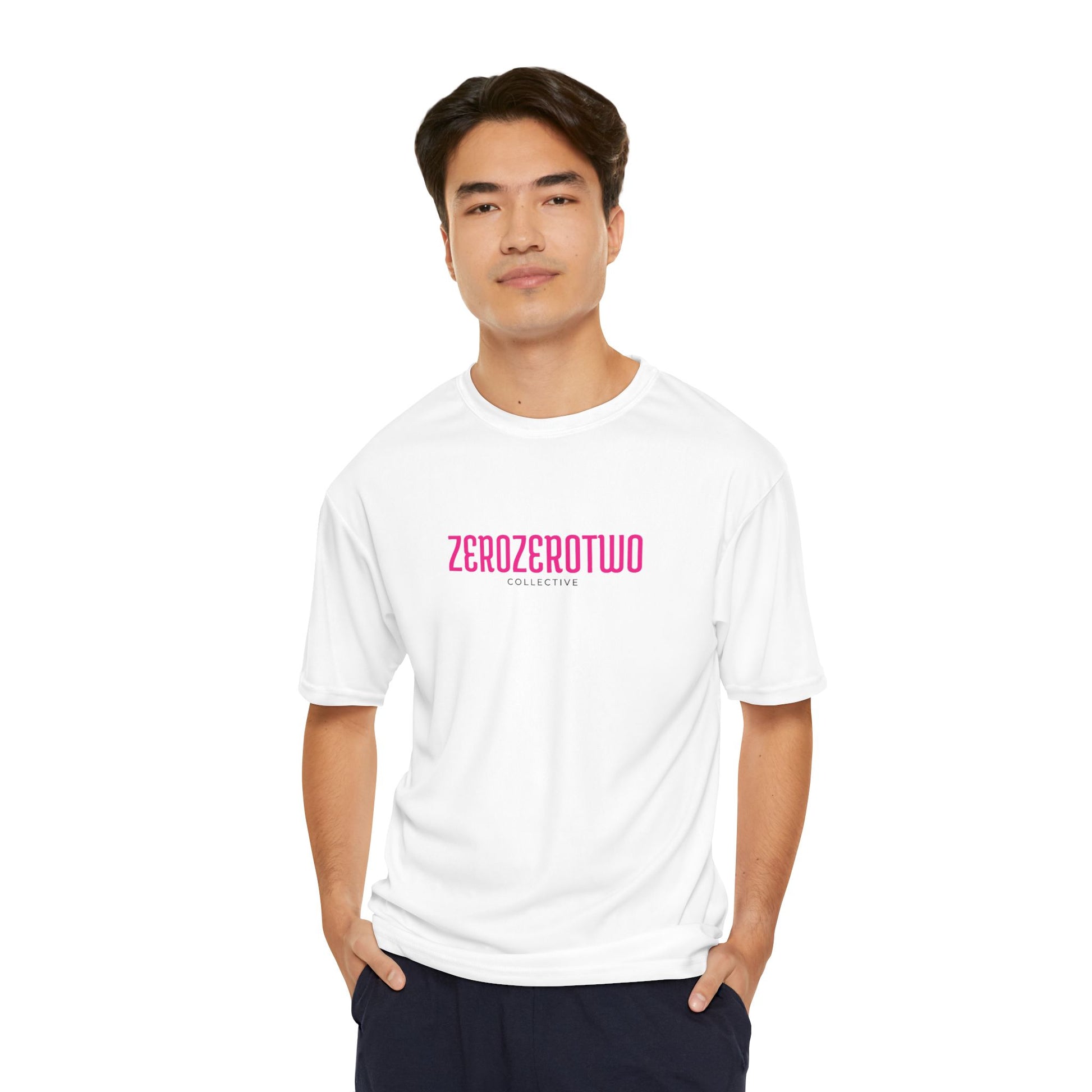 Pickleball ZeroZeroTwo Pink Branded Men's Performance Sports T-Shirt