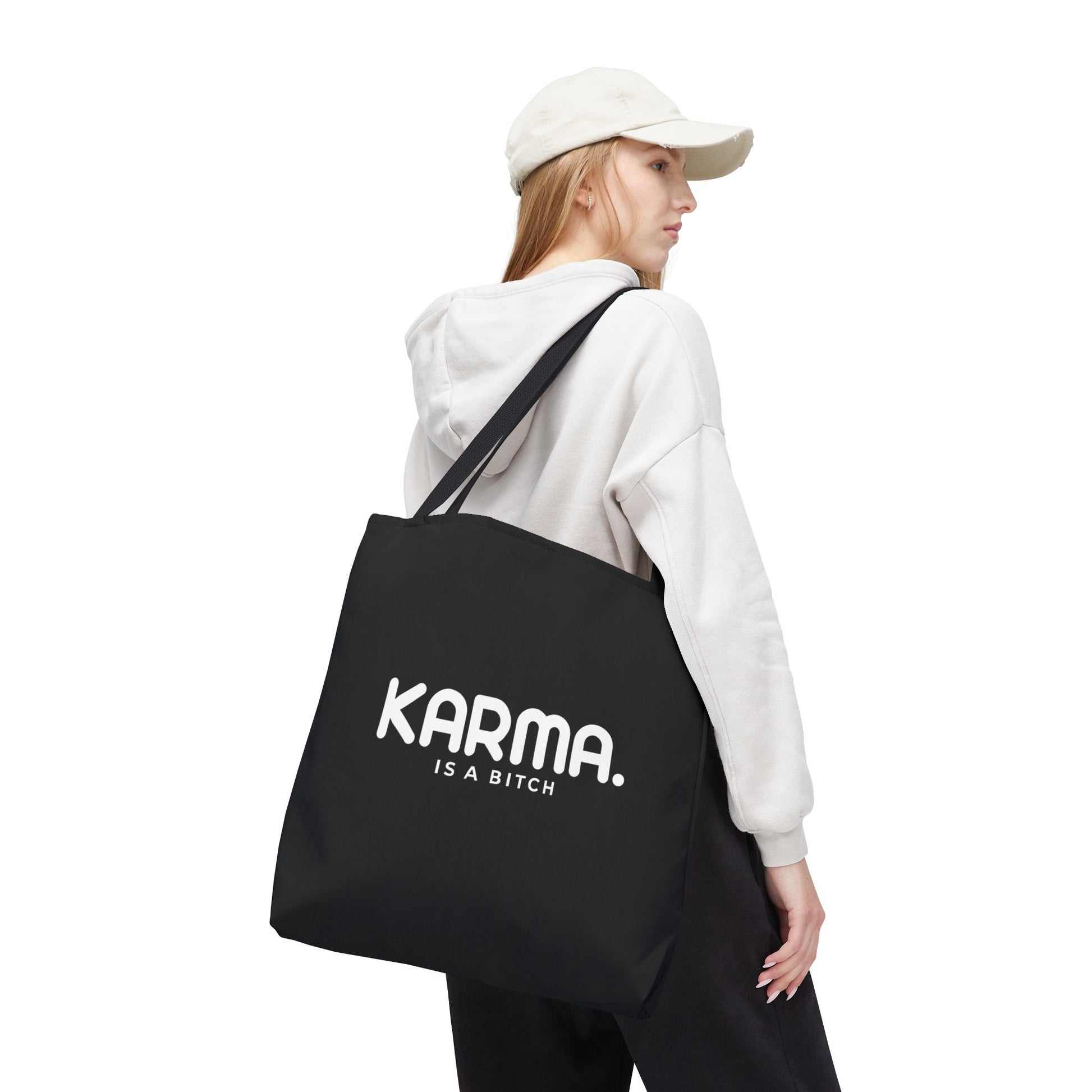 Karma is a Bitch Statement Design Eco Tote Reusable Shopping Bag