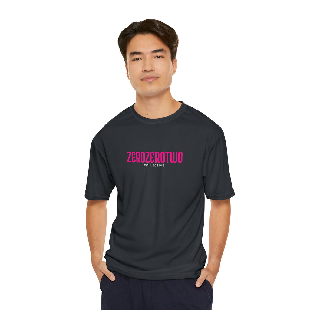 Pickleball ZeroZeroTwo Pink Branded Men's Performance Sports T-Shirt