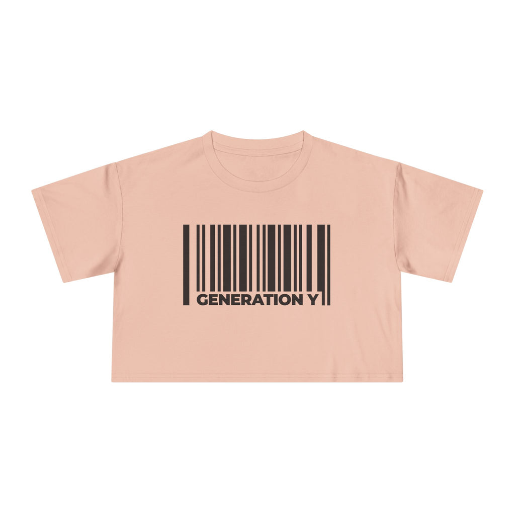 Generation Y Barcode Women's Crop Tee