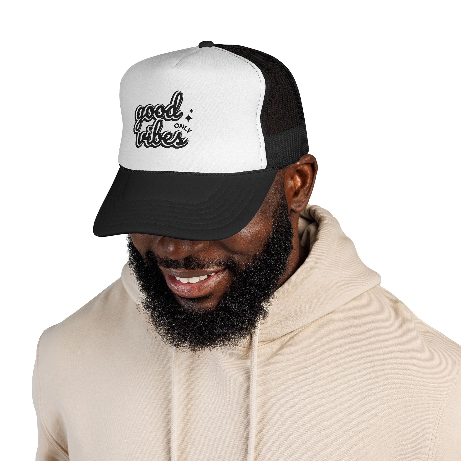 Good Vibes Only Unisex Adjustable Trucker Cap