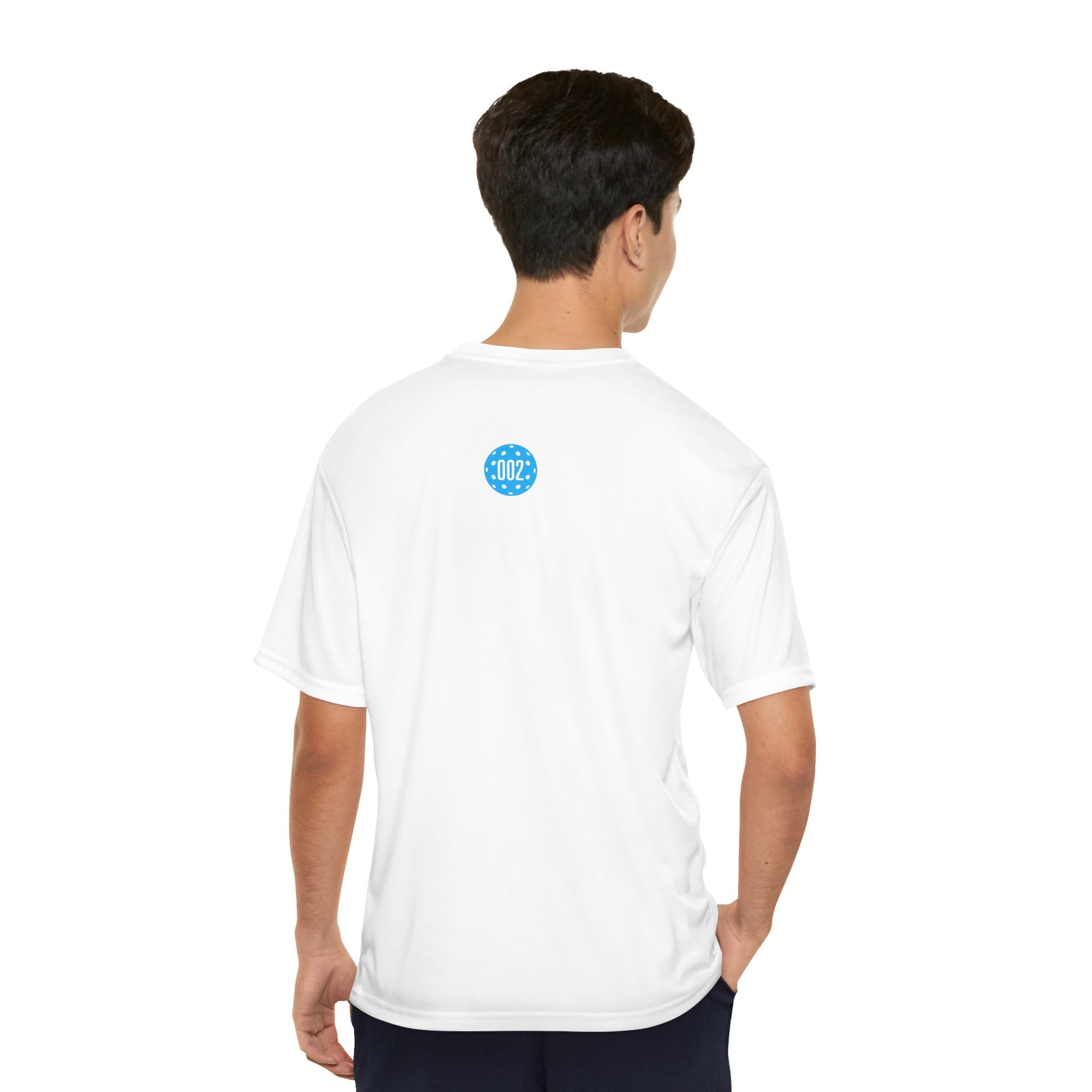 Pickleball ZeroZeroTwo Blue Branded Men's Performance Sports T-Shirt