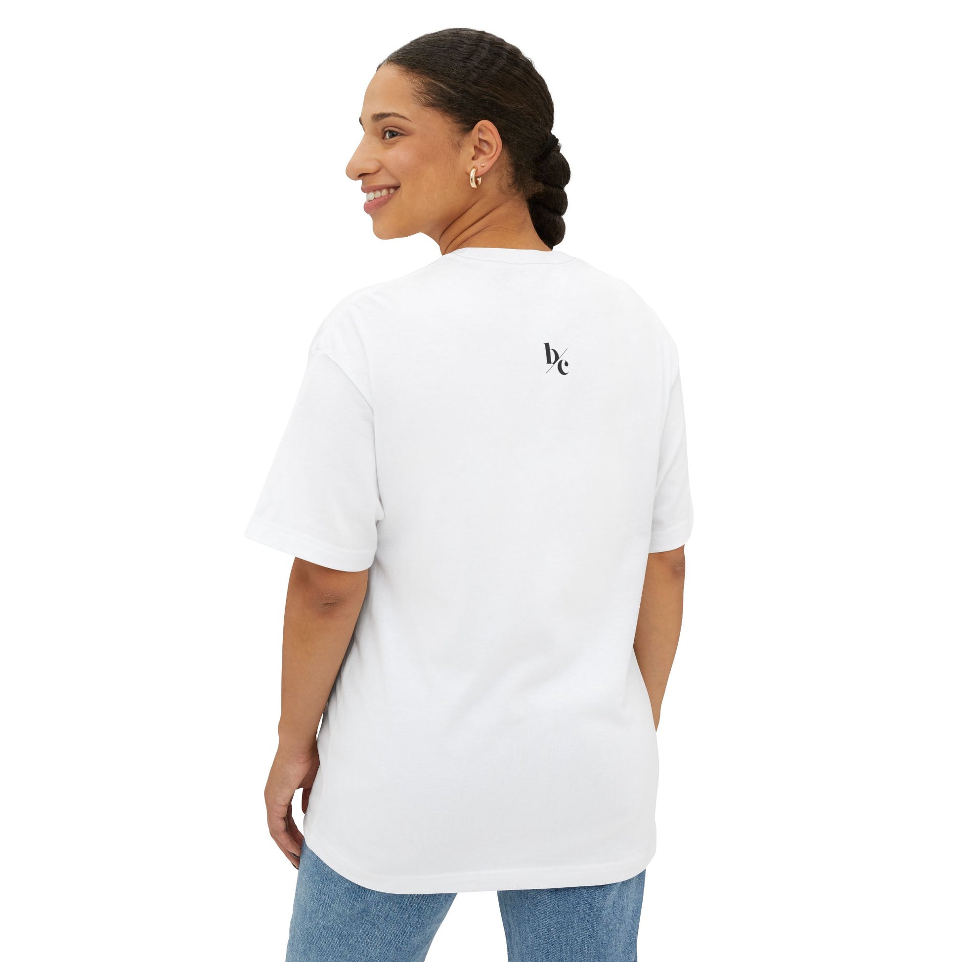 Live Laugh Love Statement Unisex Oversized Boxy Tee