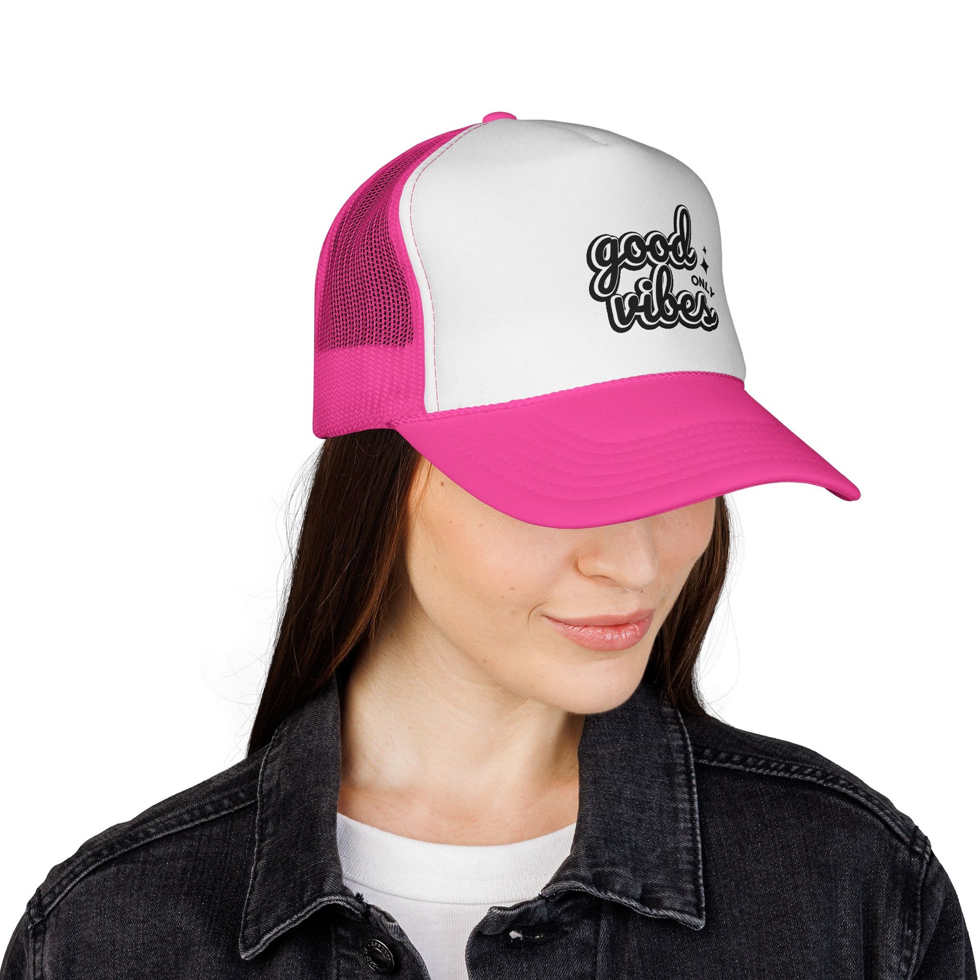 Good Vibes Only Unisex Adjustable Trucker Cap