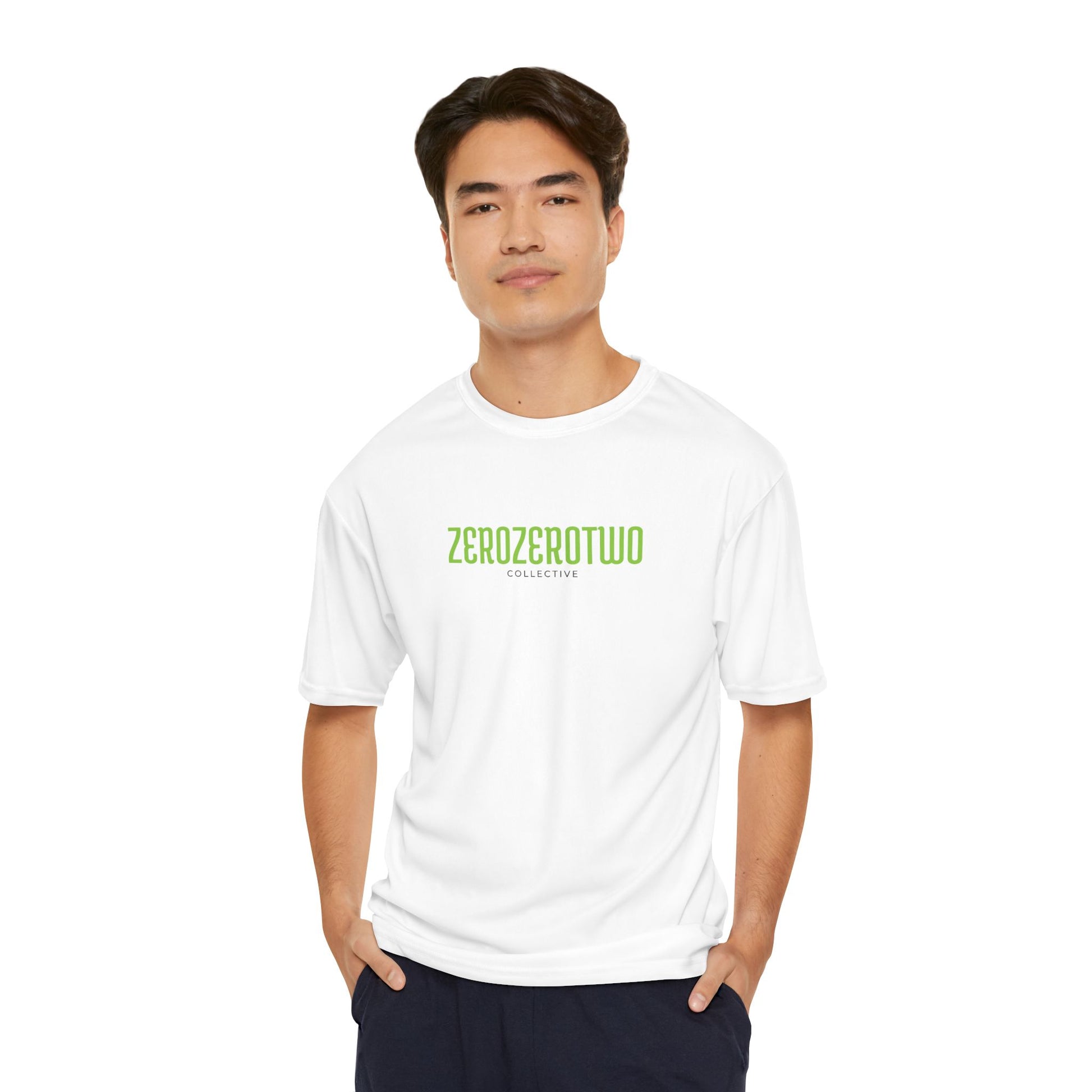 Pickleball ZeroZeroTwo Green Branded Men's Performance Sports T-Shirt