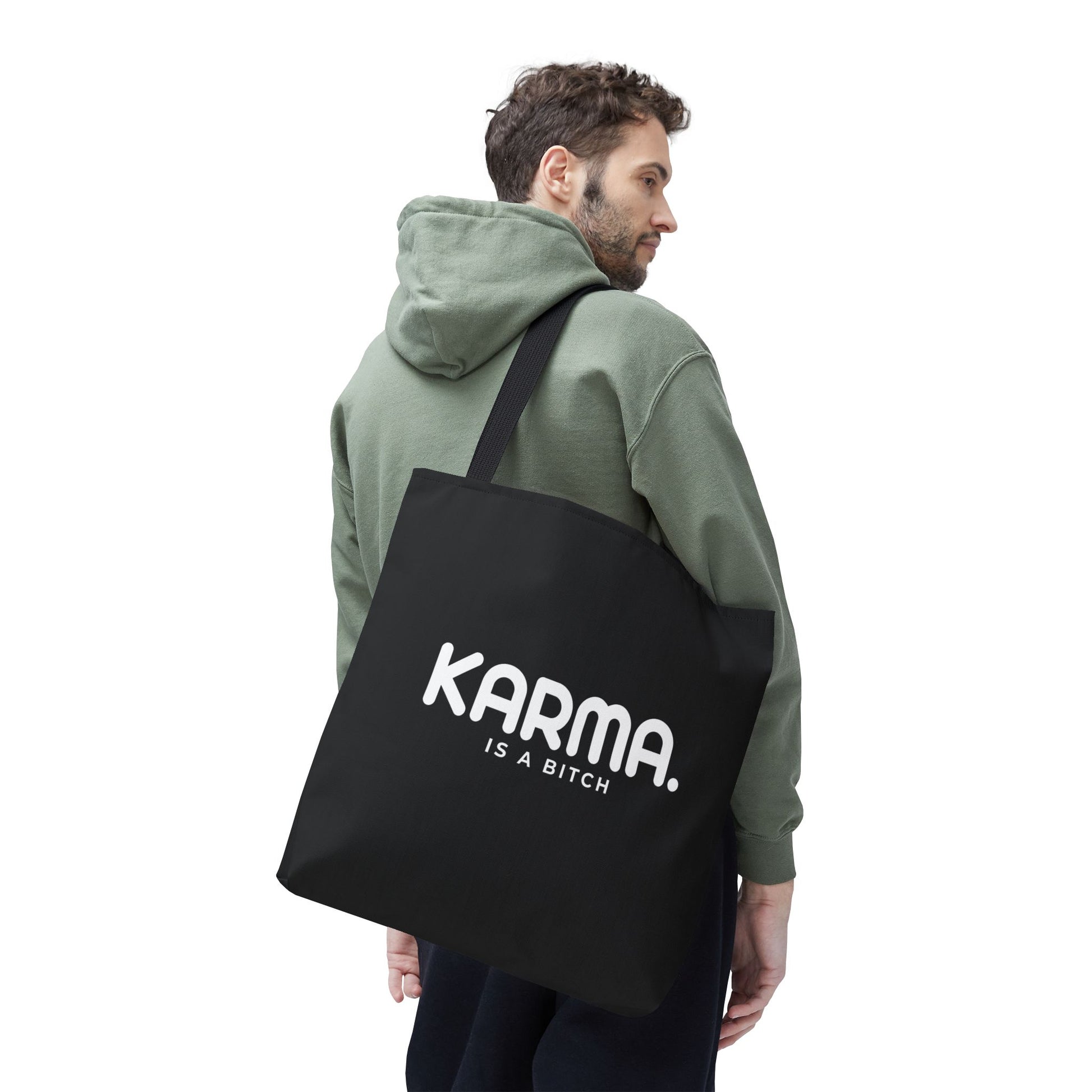 Karma is a Bitch Statement Design Eco Tote Reusable Shopping Bag