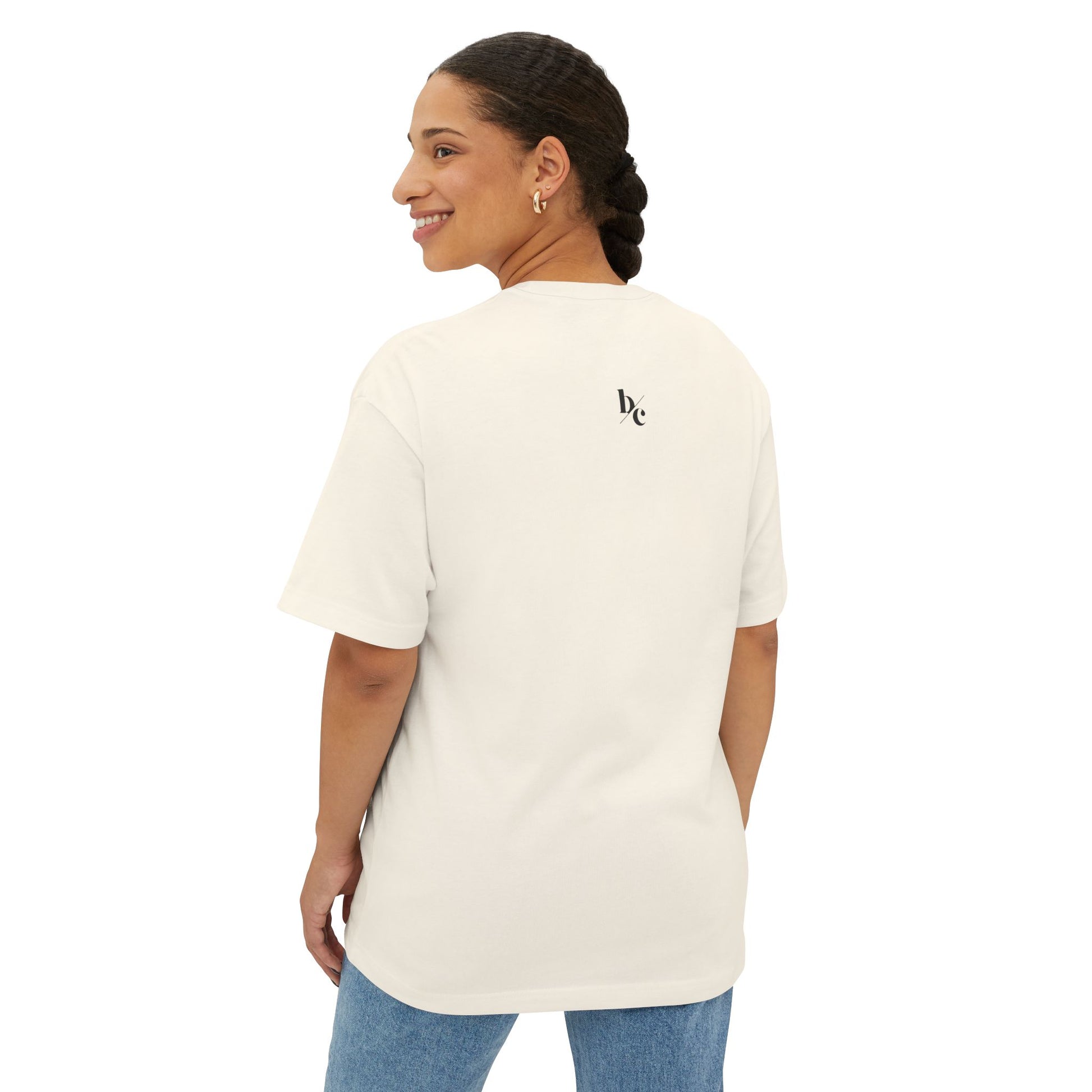 Born To Be Real Not Perfect Unisex Oversized Boxy Statement Tee