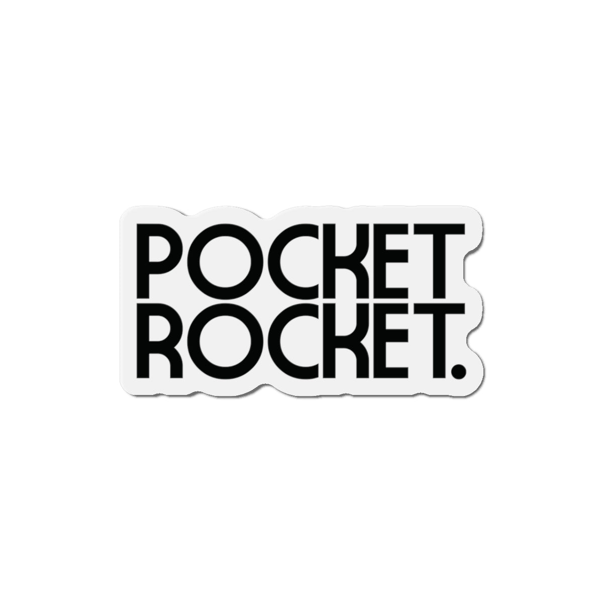 Pocket Rocket Statement Die-Cut Refrigerator Magnets