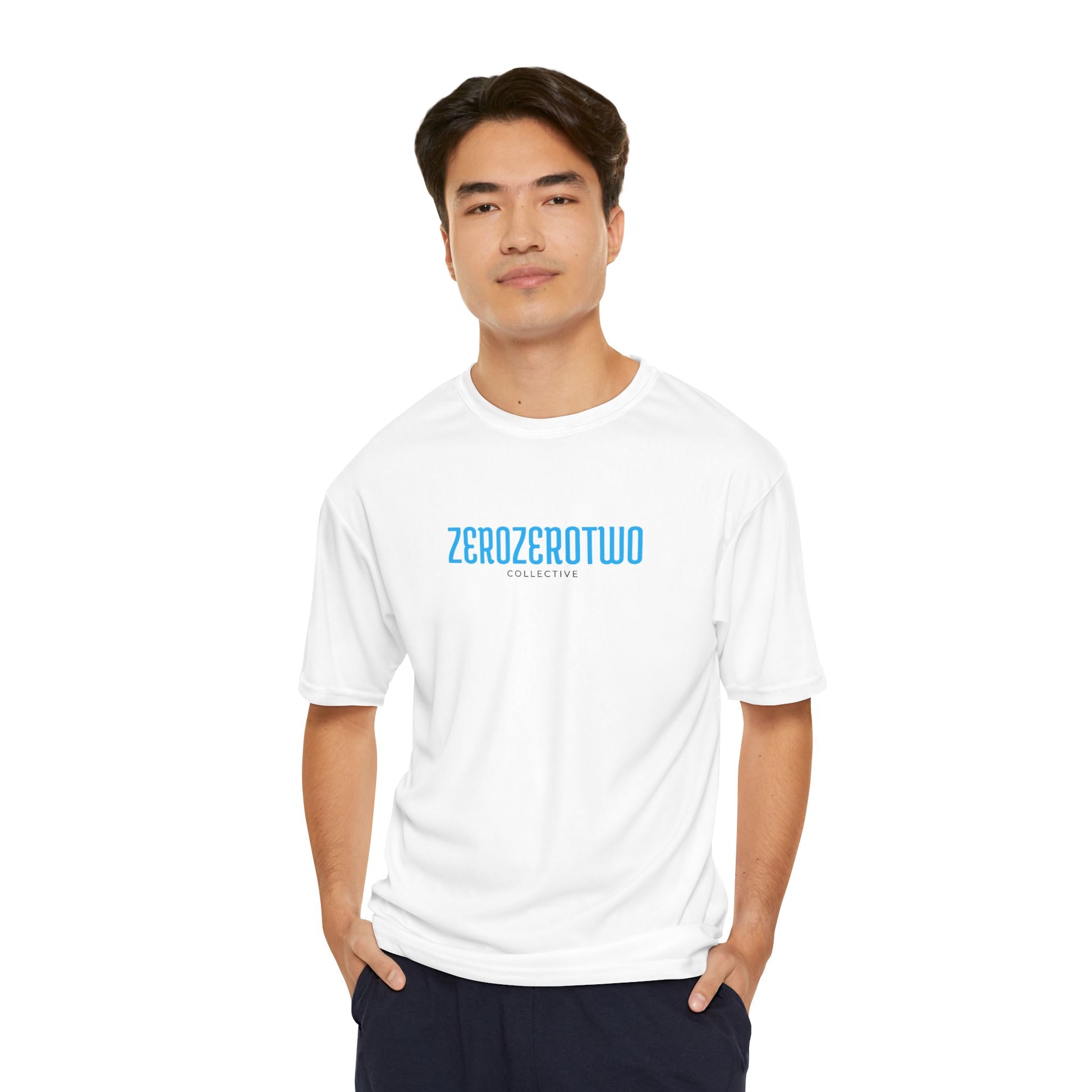 Pickleball ZeroZeroTwo Blue Branded Men's Performance Sports T-Shirt