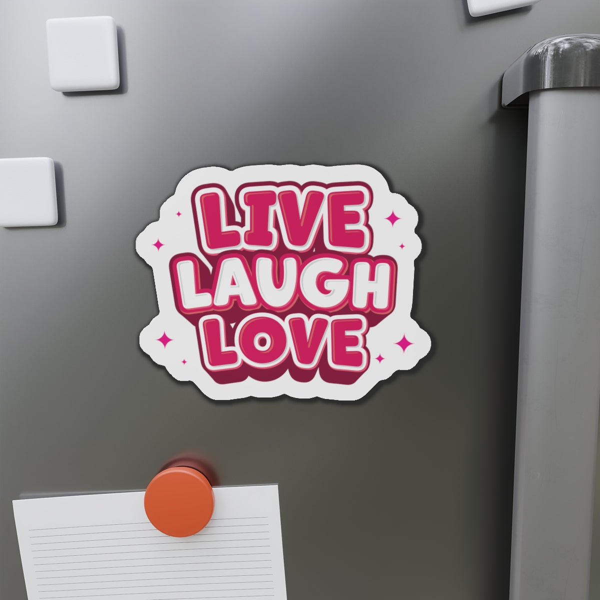 Live Laugh Love Die-Cut Fridge Magnets