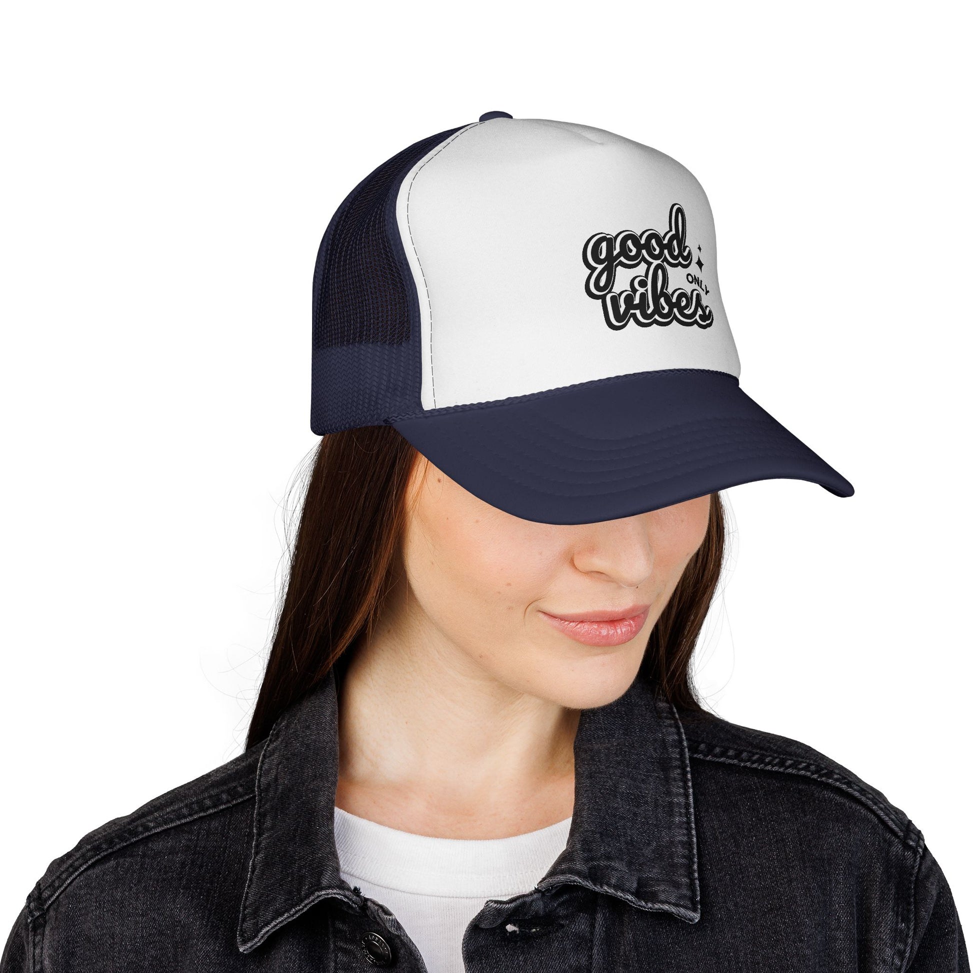 Good Vibes Only Unisex Adjustable Trucker Cap