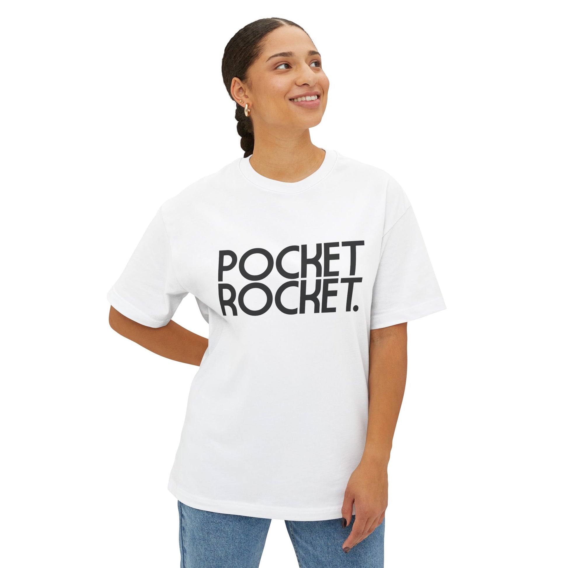 Pocket Rocket - Statement Unisex Oversized Boxy Tee