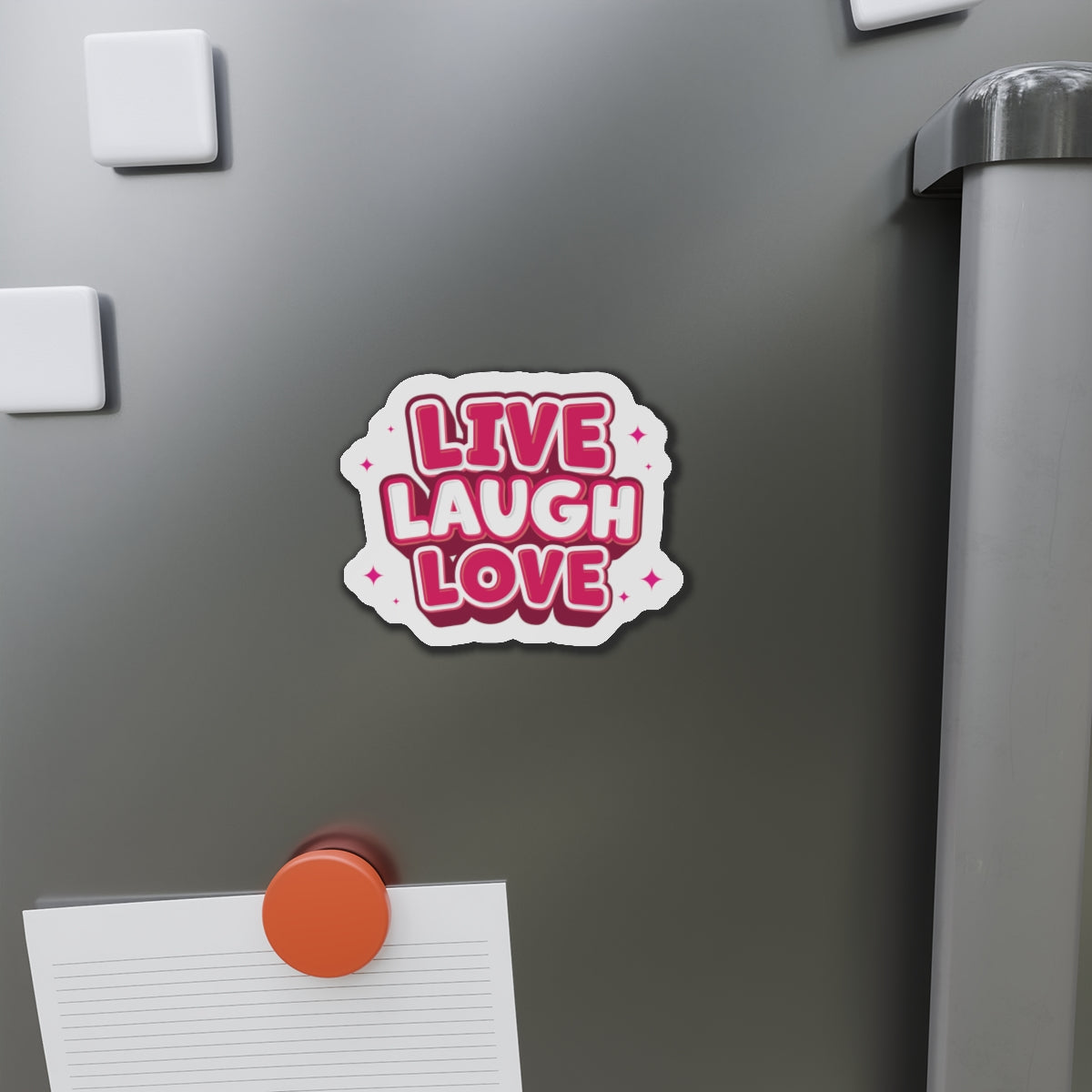 Live Laugh Love Die-Cut Fridge Magnets