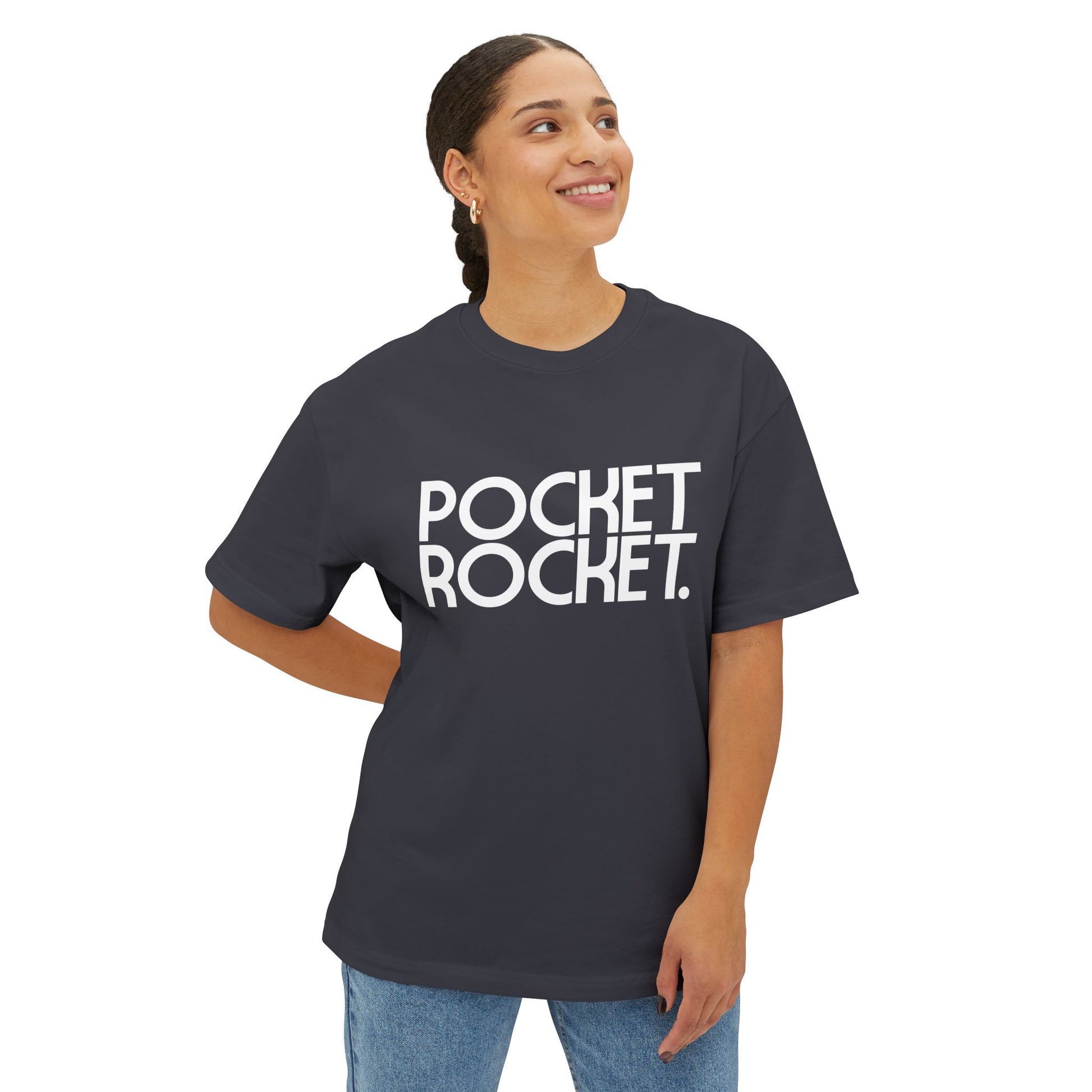 Pocket Rocket - Statement Unisex Oversized Boxy Tee
