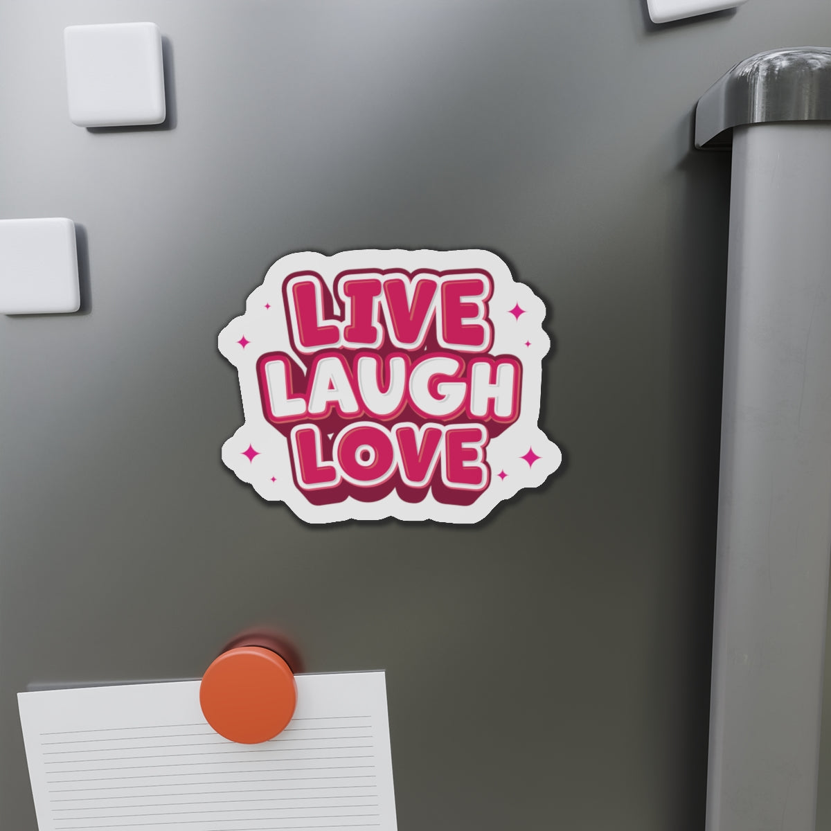 Live Laugh Love Die-Cut Fridge Magnets