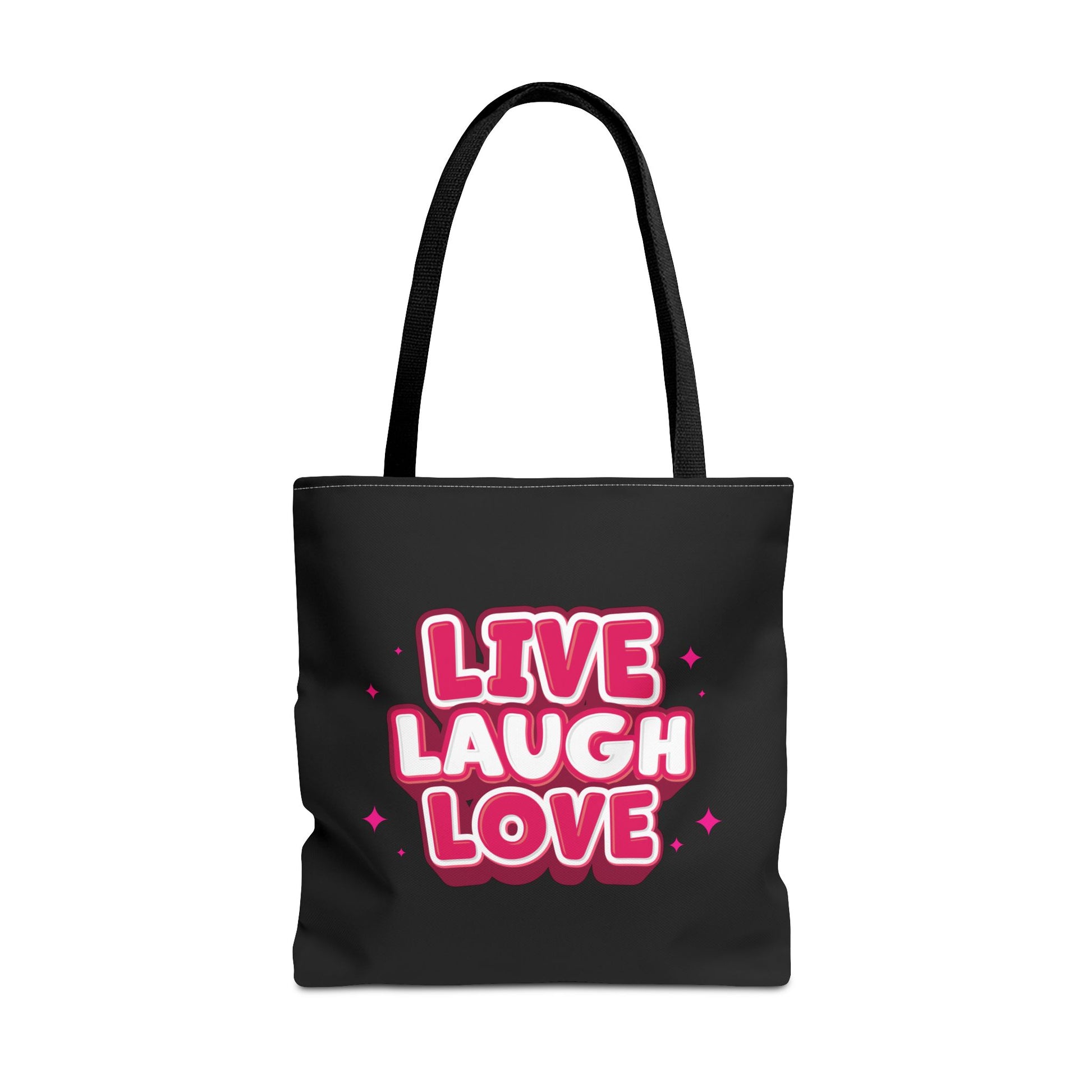 Live Laugh Love Statement Reusable Shopping Tote Bag
