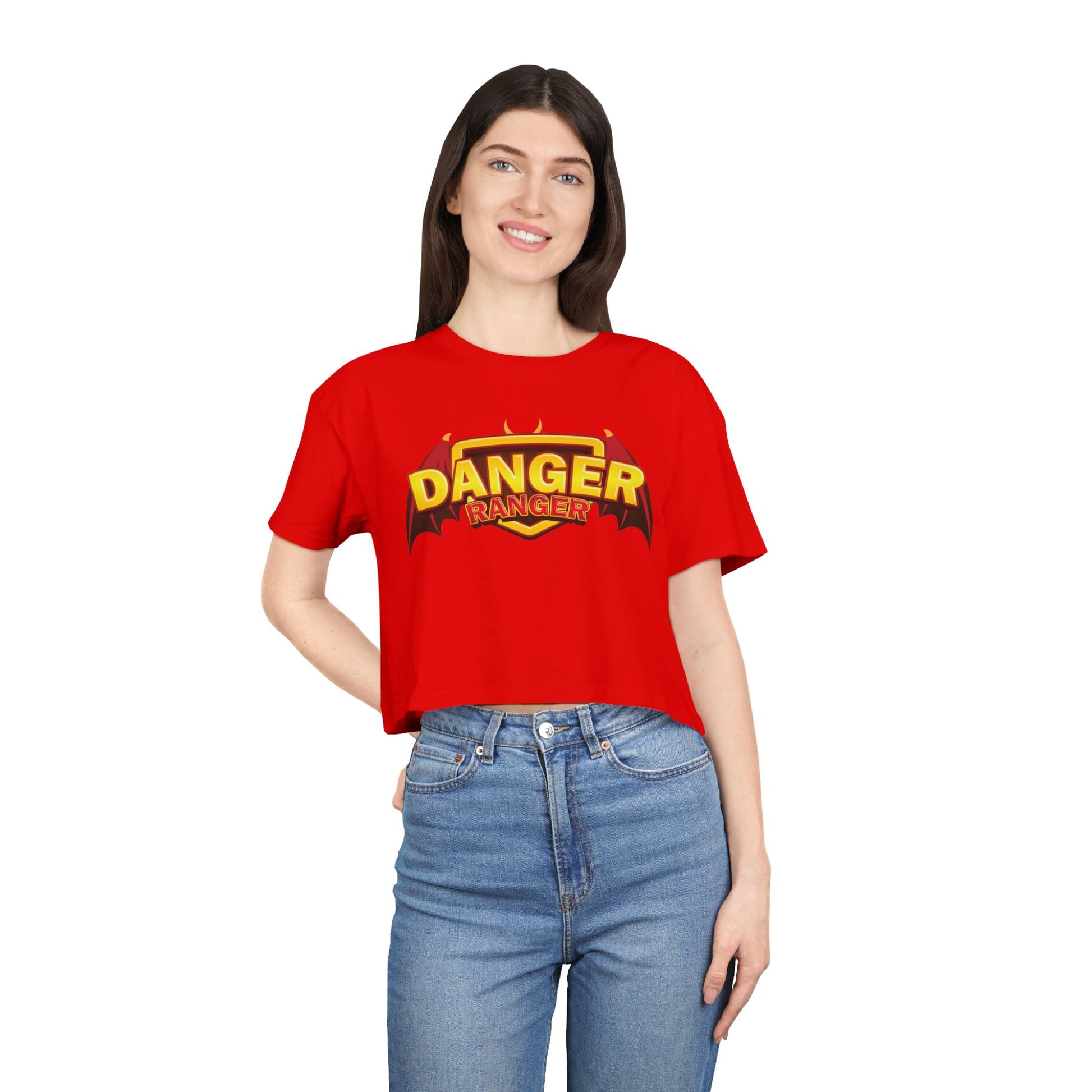 Danger Ranger Super Hero Women's Crop Tee