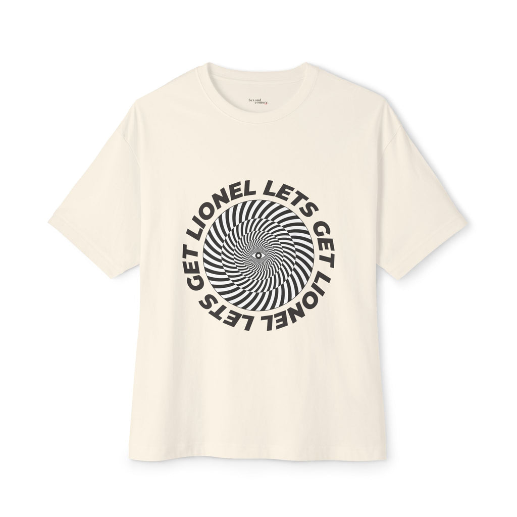 Let's Get Lionel Optical Illusion Statement Graphic Tee with Magic Eye