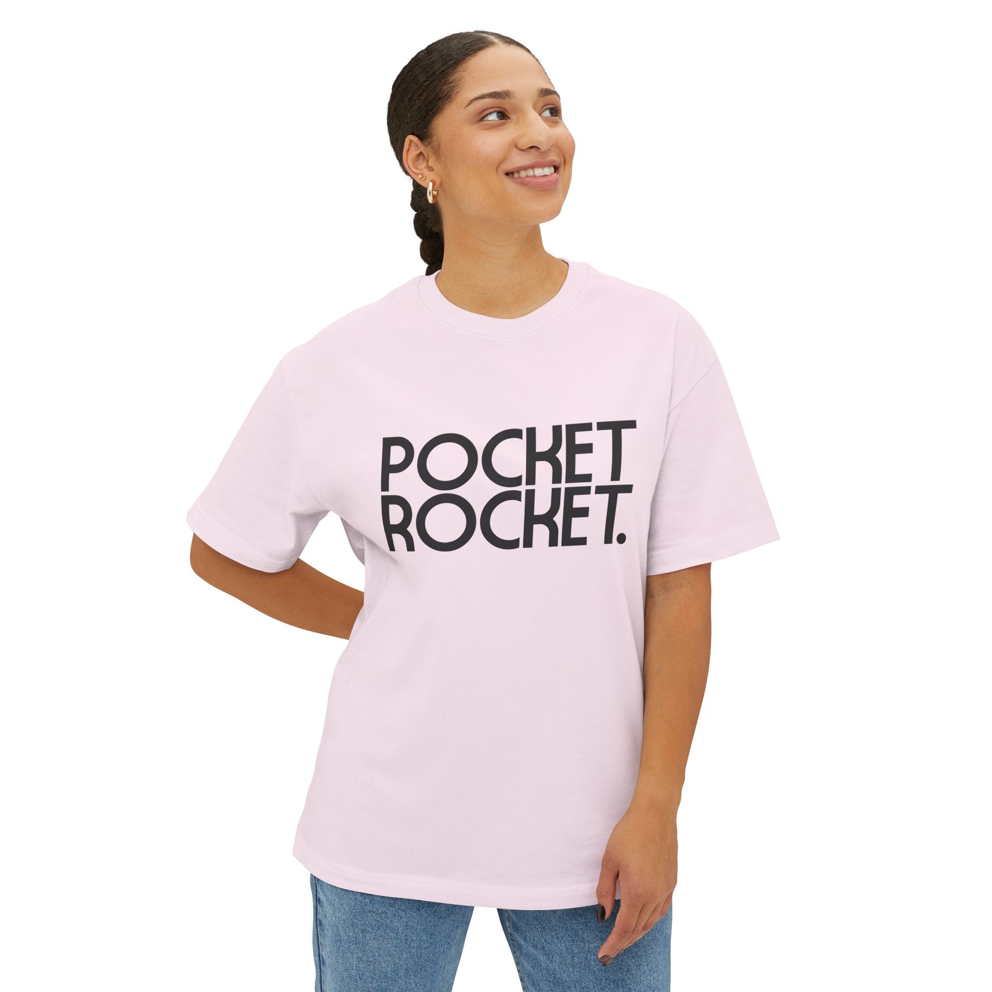 Pocket Rocket - Statement Unisex Oversized Boxy Tee