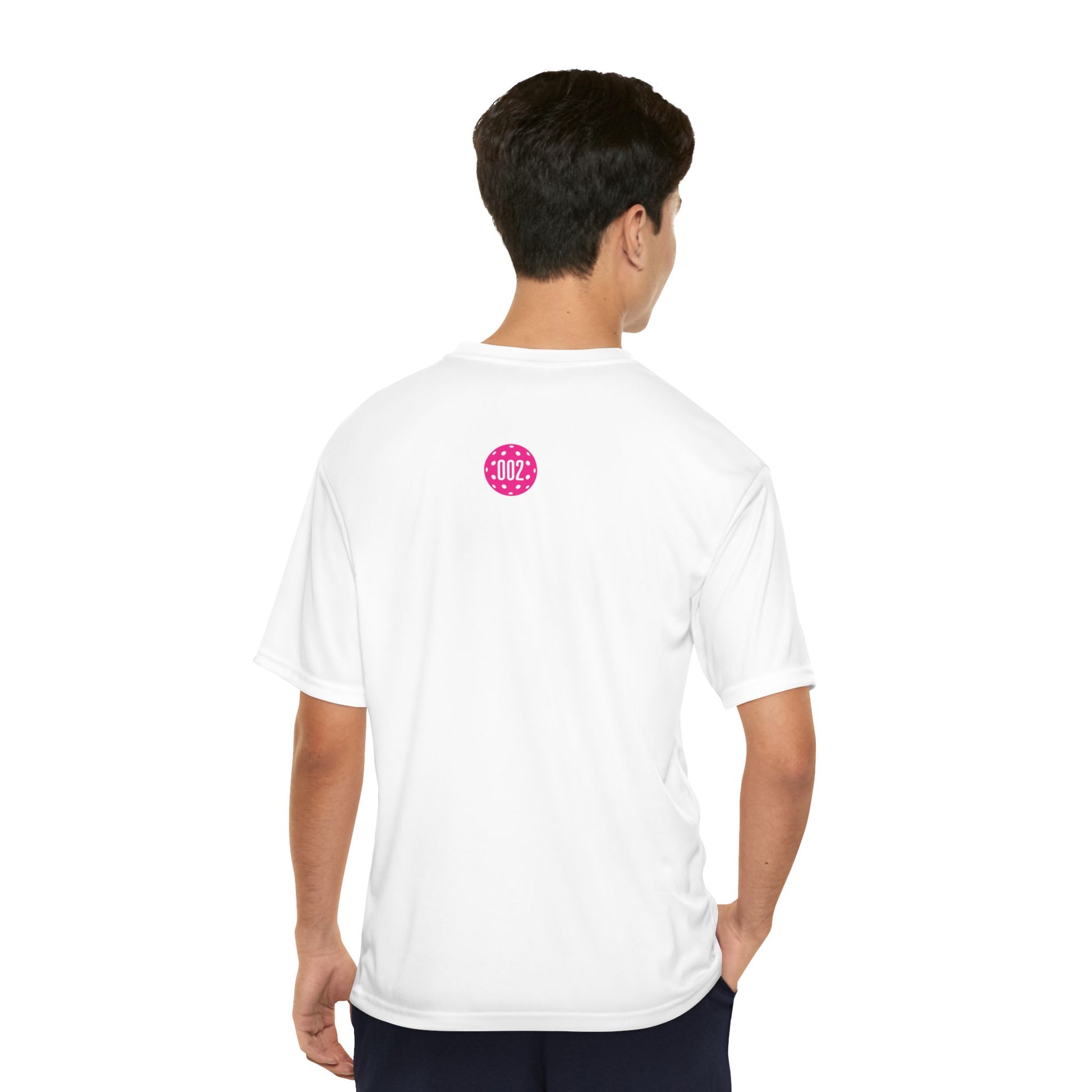 Pickleball ZeroZeroTwo Pink Branded Men's Performance Sports T-Shirt