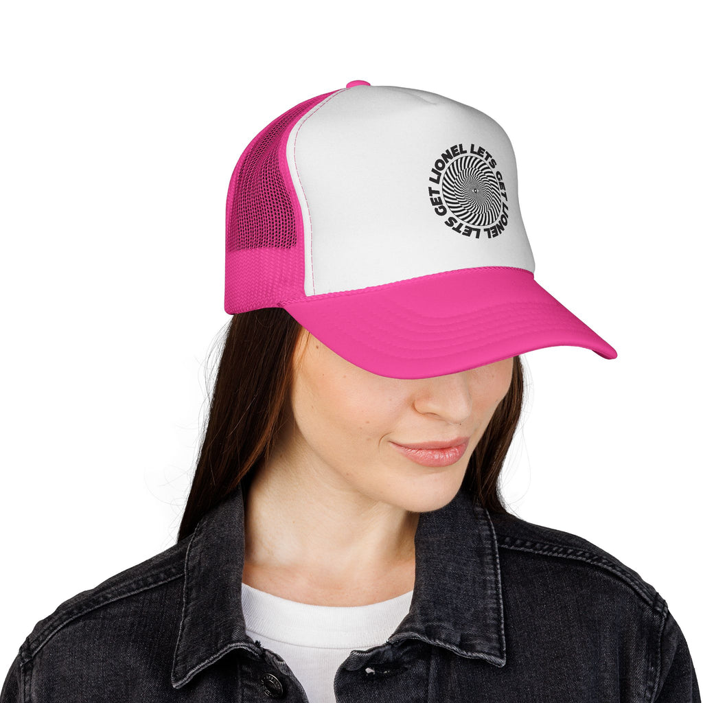Let's Get Lionel Statement Unisex Adjustable Trucker Cap