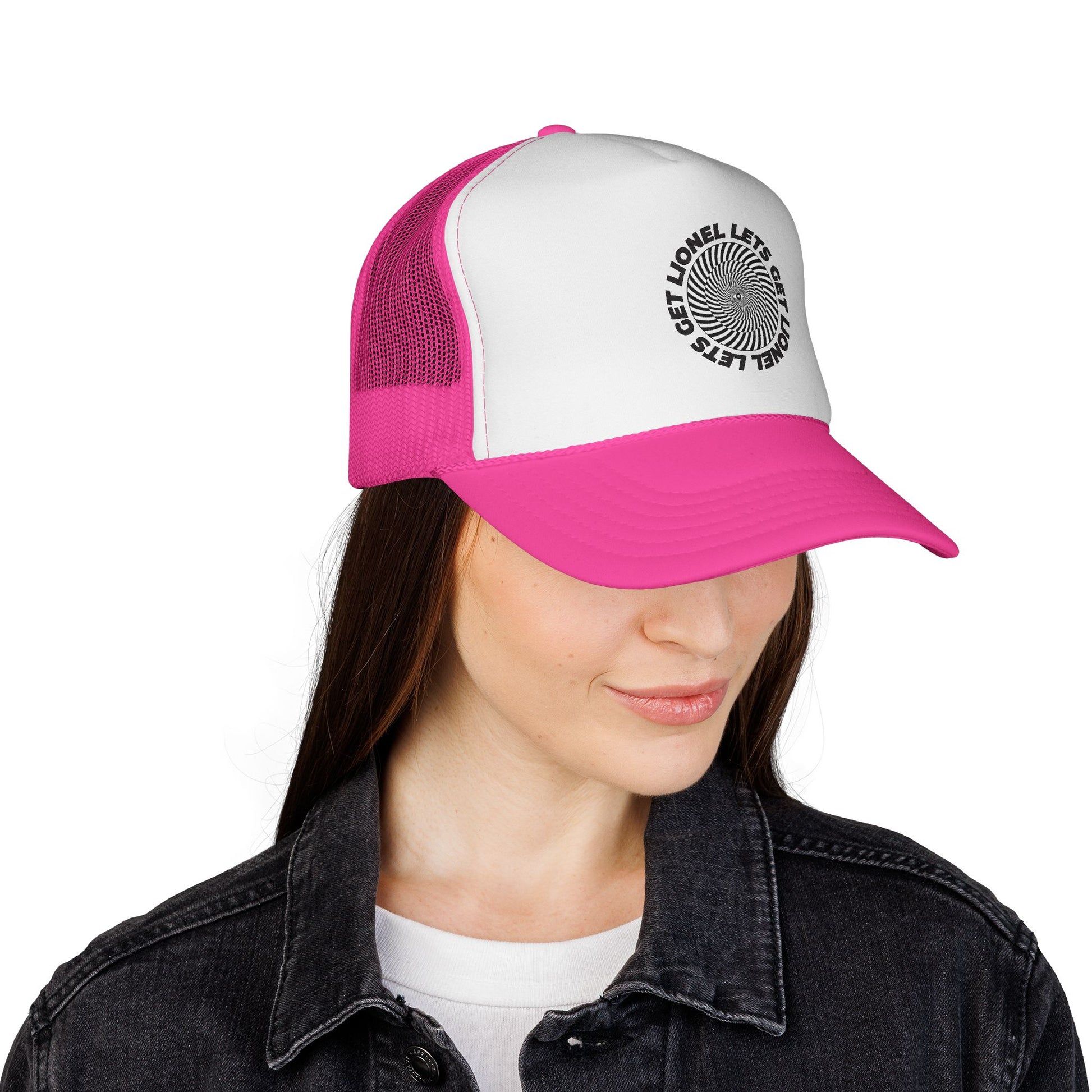 Let's Get Lionel Statement Unisex Adjustable Trucker Cap