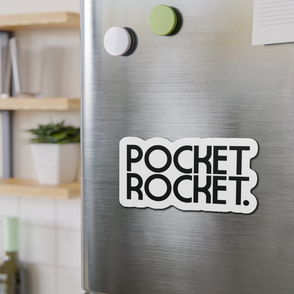 Pocket Rocket Statement Die-Cut Refrigerator Magnets
