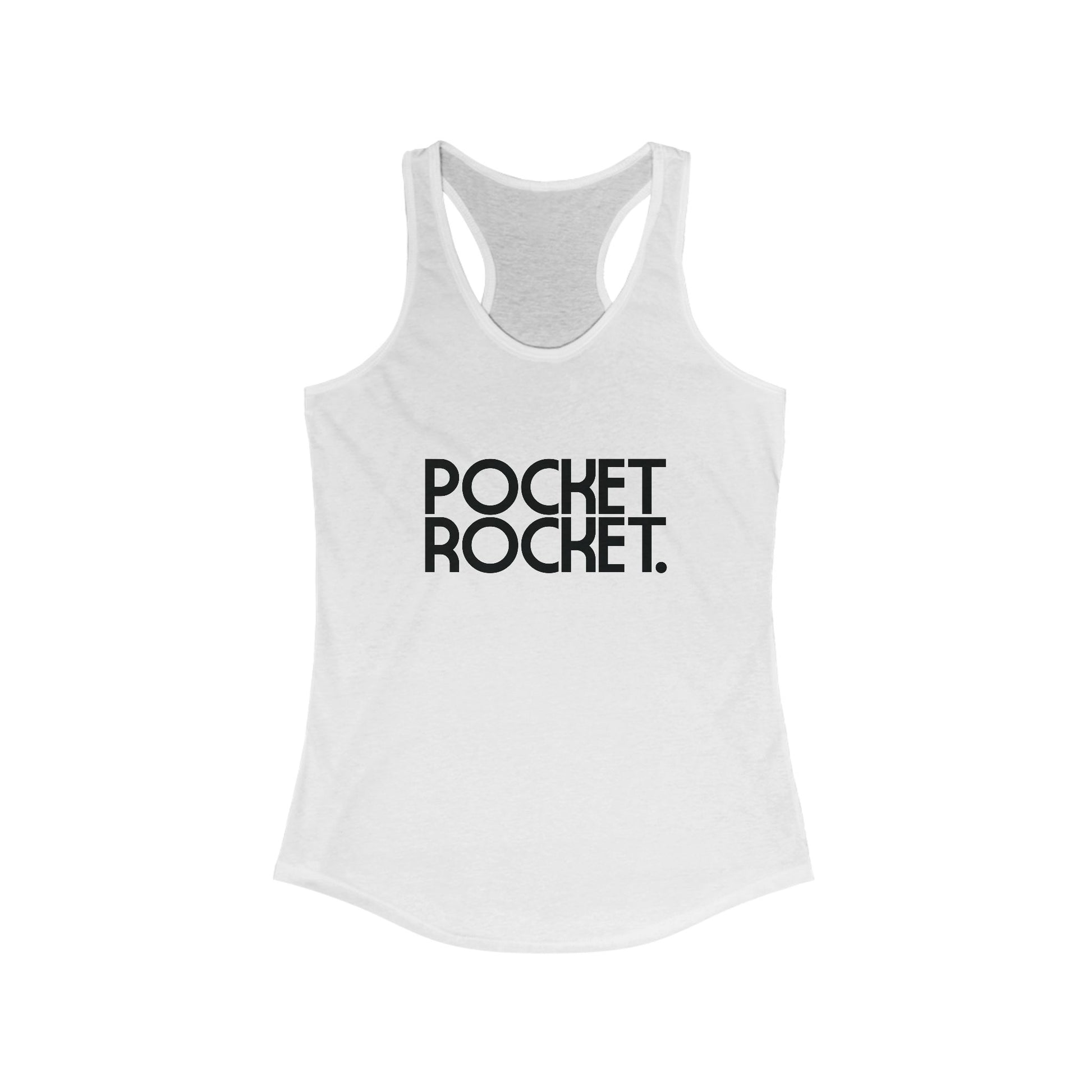 Pocket Rocket Women's Racerback Statement Tank