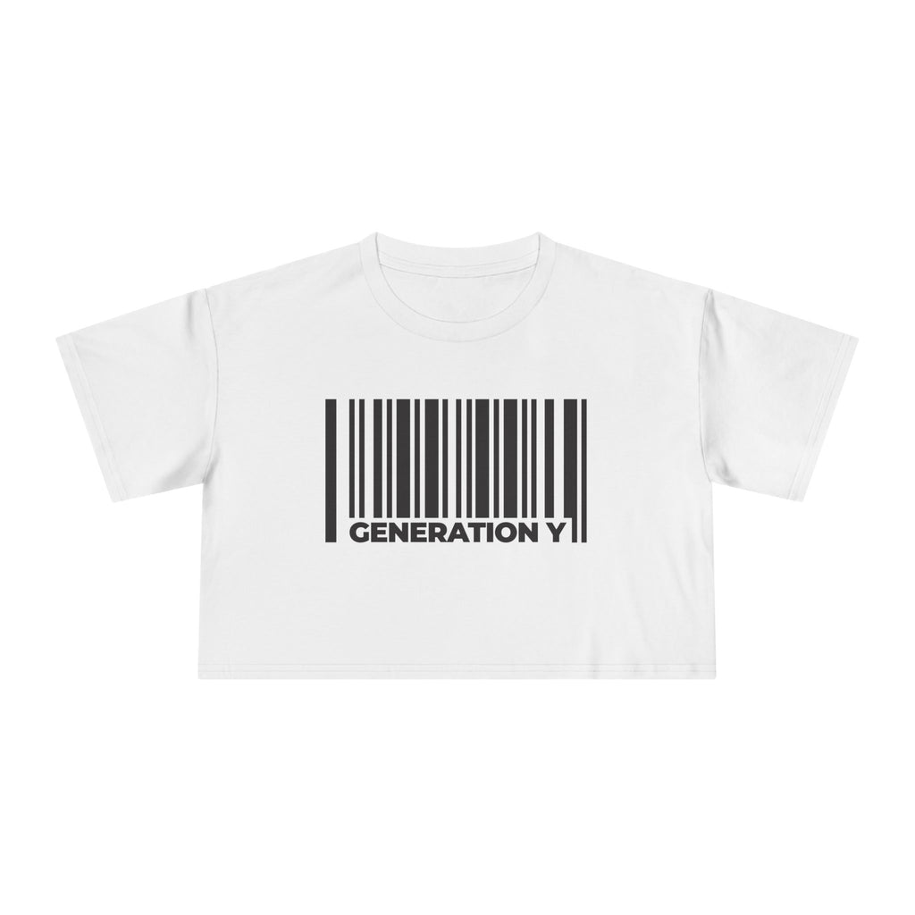 Generation Y Barcode Women's Crop Tee