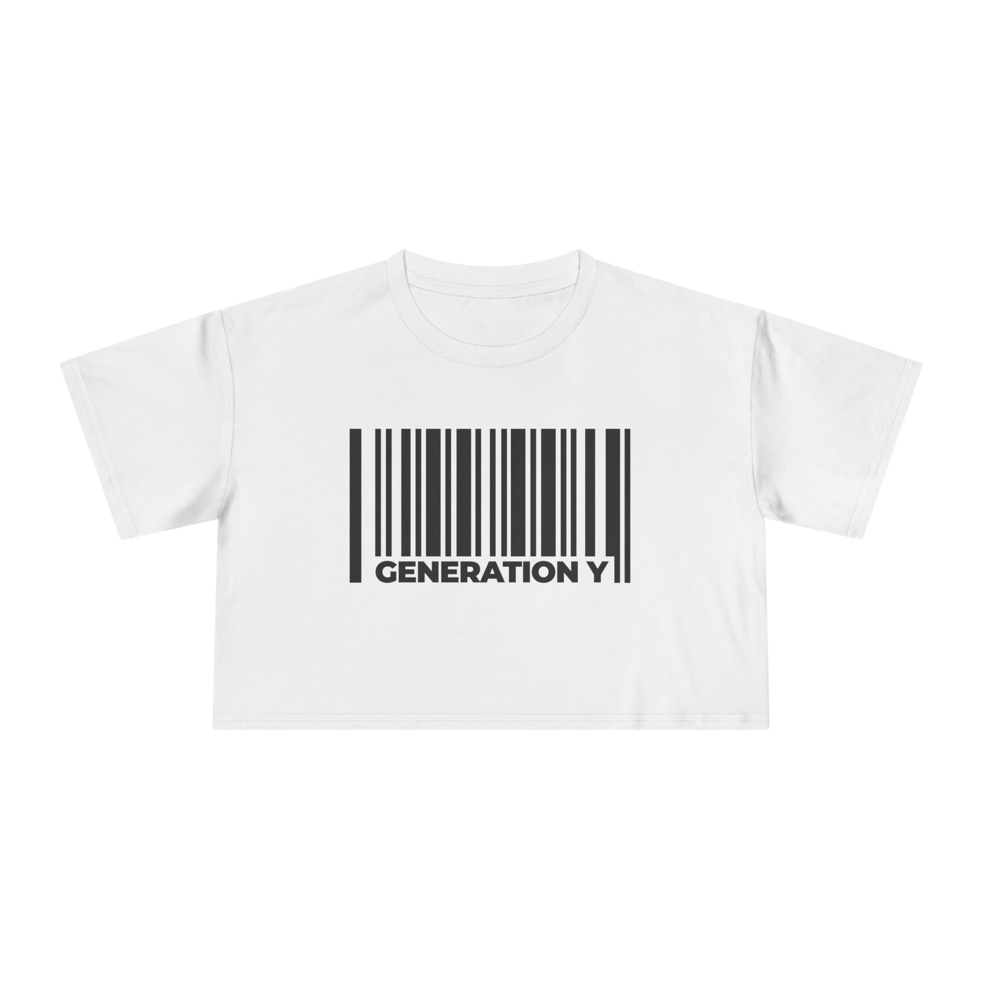 Generation Y Barcode Women's Crop Tee