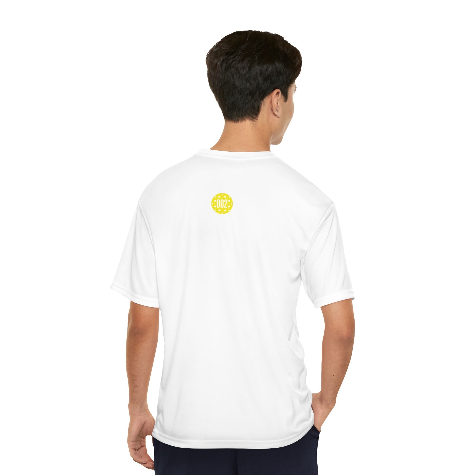 Pickleball ZeroZeroTwo Yellow Branded Men's Performance Sports T-Shirt