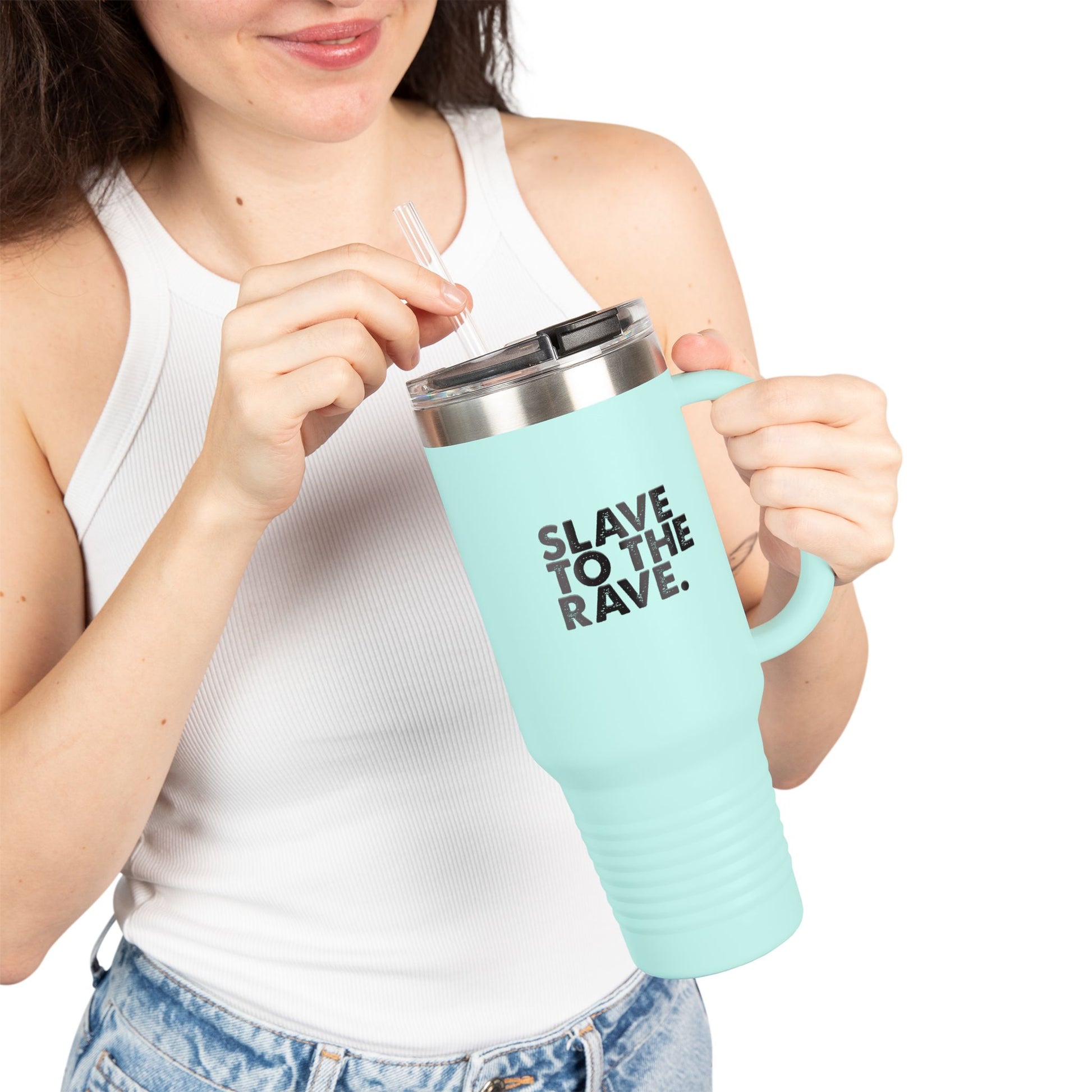 Slave To The Rave Statement 40oz Insulated Travel Mug